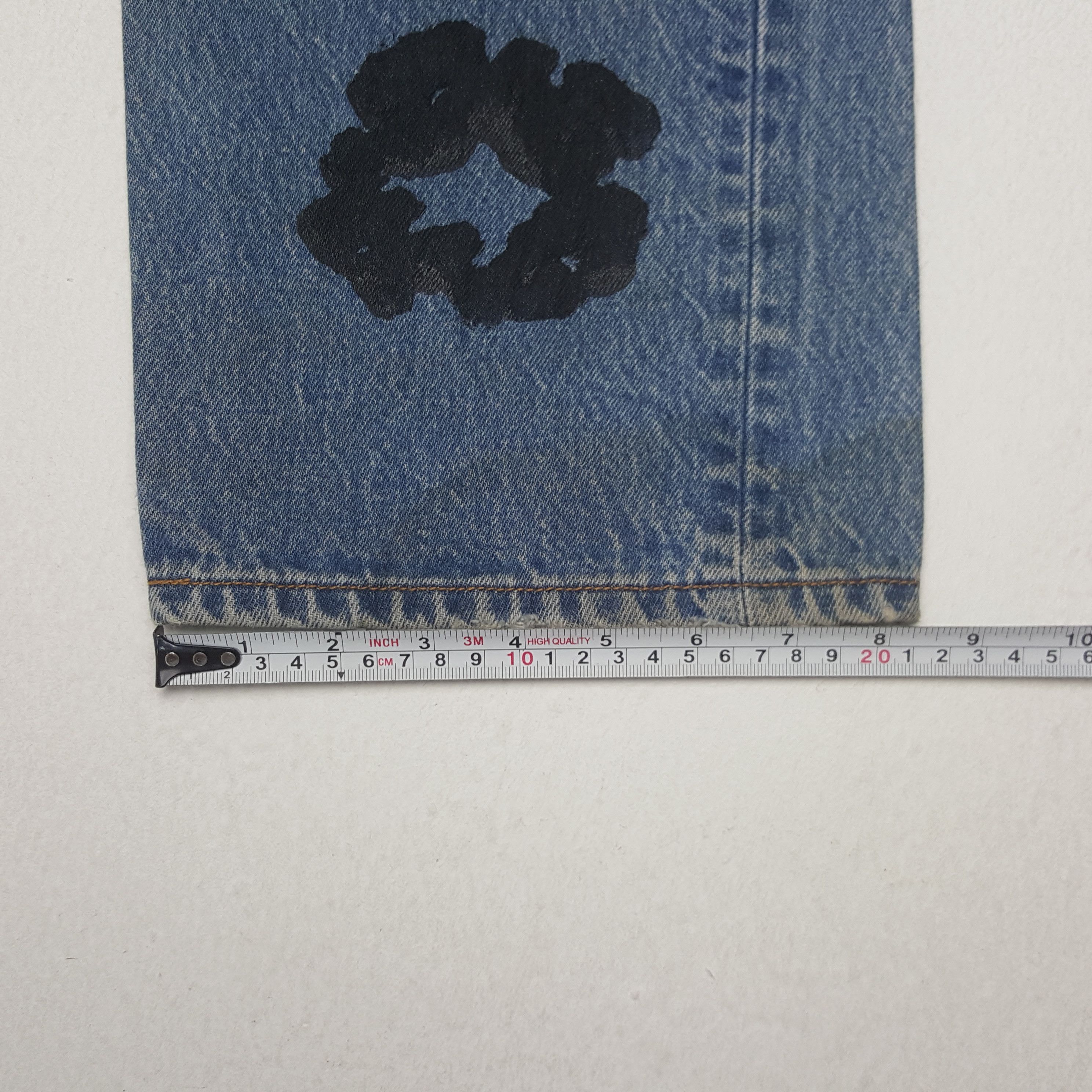 Levi's × Vintage Vintage Levi's Custom Art Denim Tears Denim Jeans Size US 37 - 11 Thumbnail