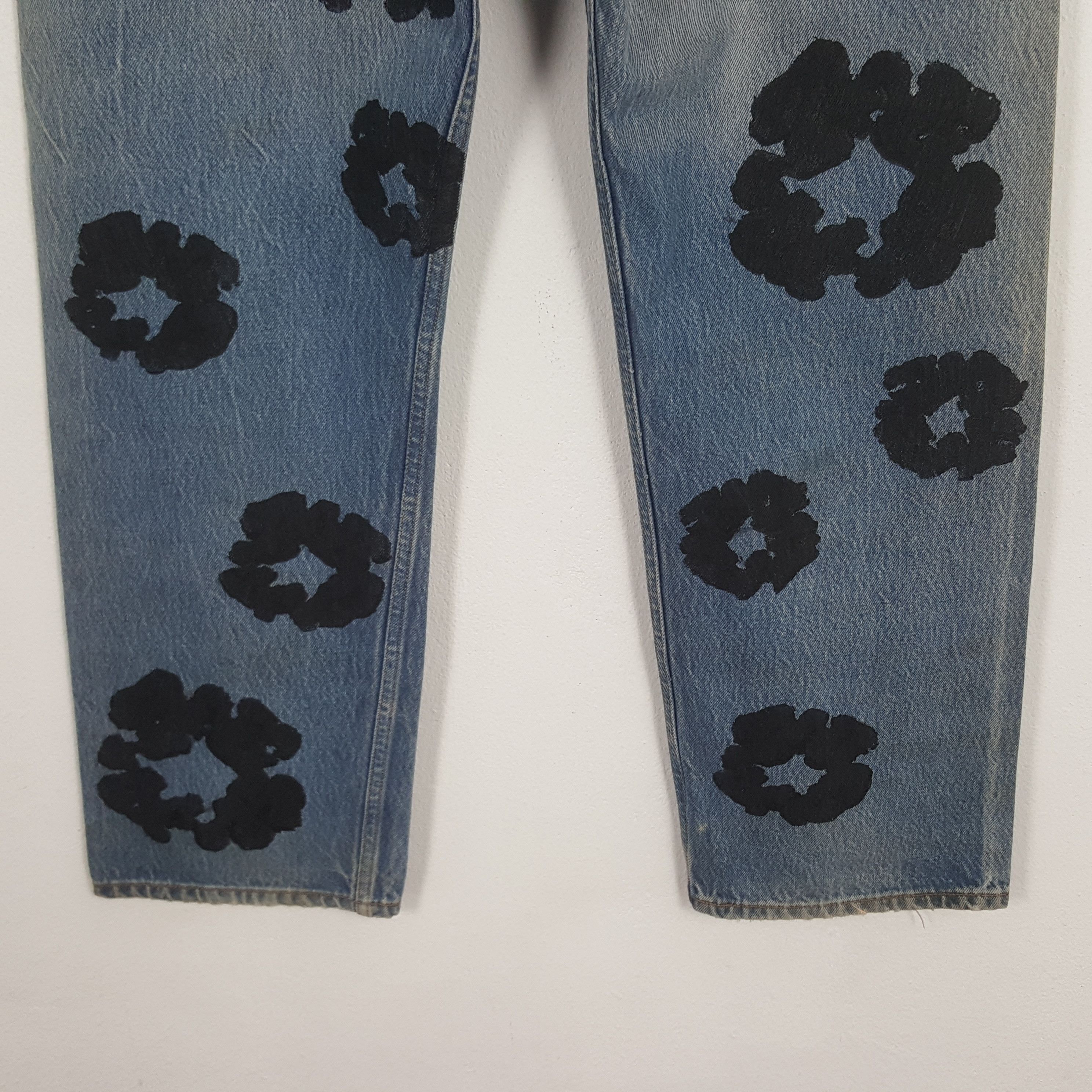 Levi's × Vintage Vintage Levi's Custom Art Denim Tears Denim Jeans Size US 37 - 6 Thumbnail
