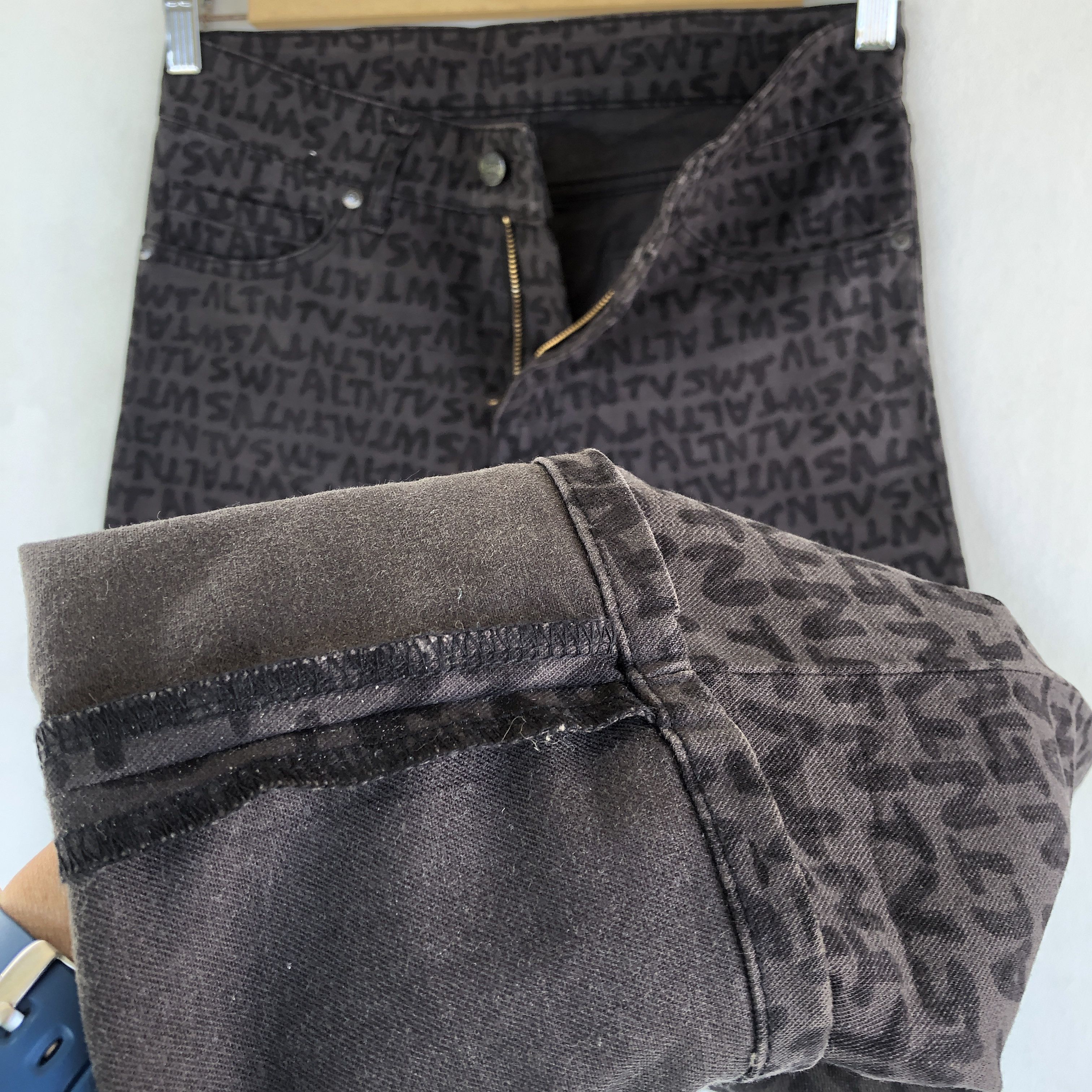 Japanese Brand Vintage RNA Inc Jeans Japanese Overprint Denim Pants Size 28" / US 6 / IT 42 - 10 Thumbnail
