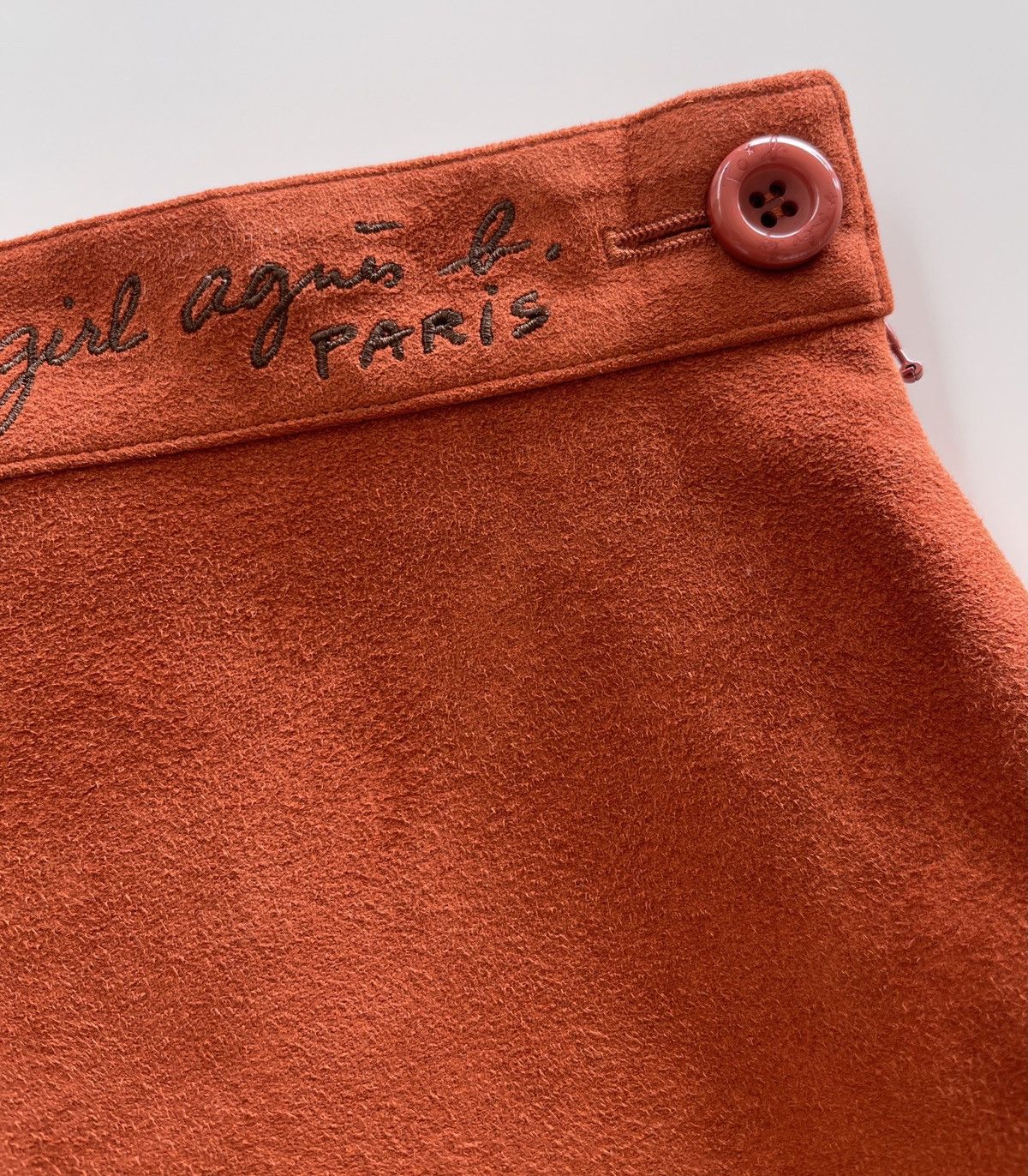 agnes b. Agnes B. Paris Artificiel Suede Leather Skirts Size 25" / US 0 / IT 36 - 4 Thumbnail