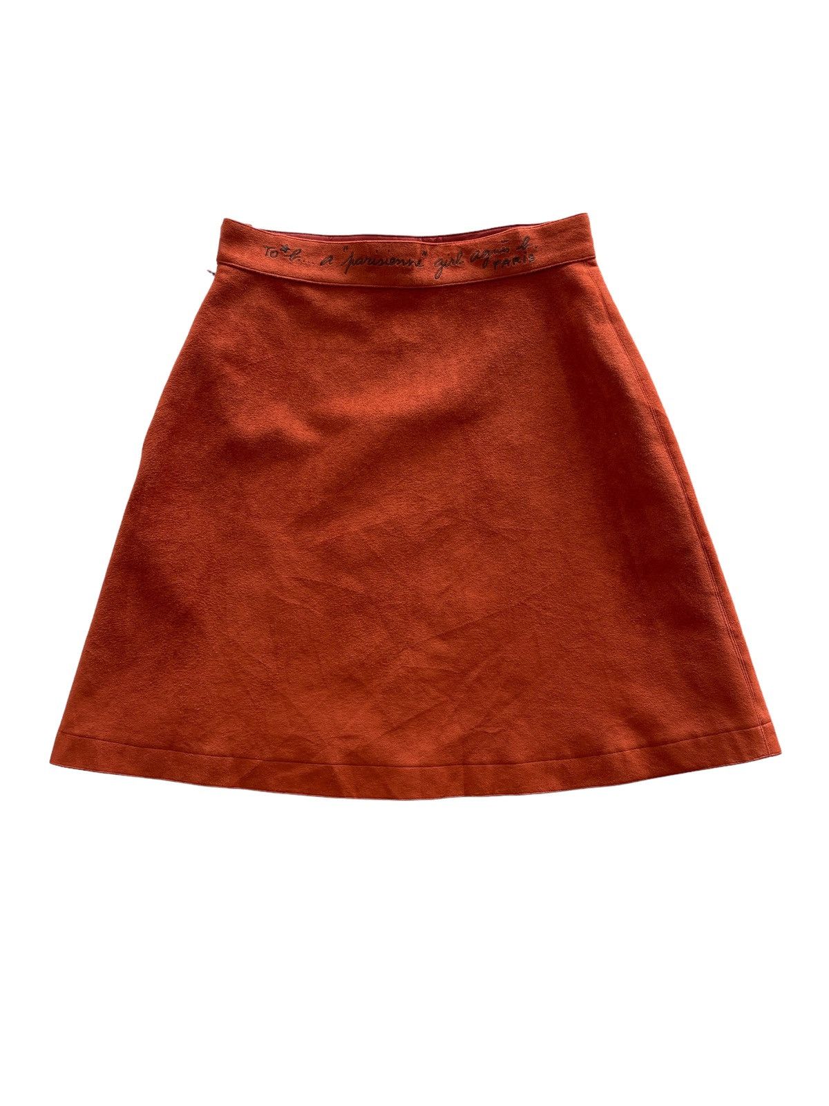 agnes b. Agnes B. Paris Artificiel Suede Leather Skirts Size 25" / US 0 / IT 36 - 1 Thumbnail