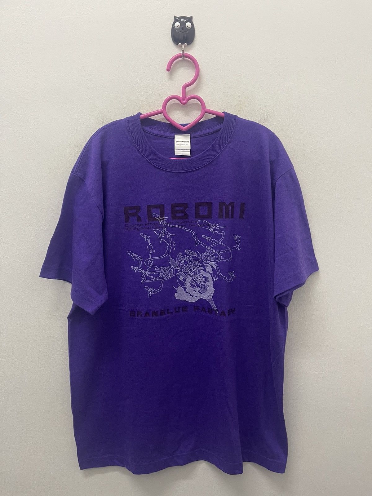 image of The Game x Vintage Granblue Fantasy Robomi Cygames Promo in Purple, Men's (Size Large)