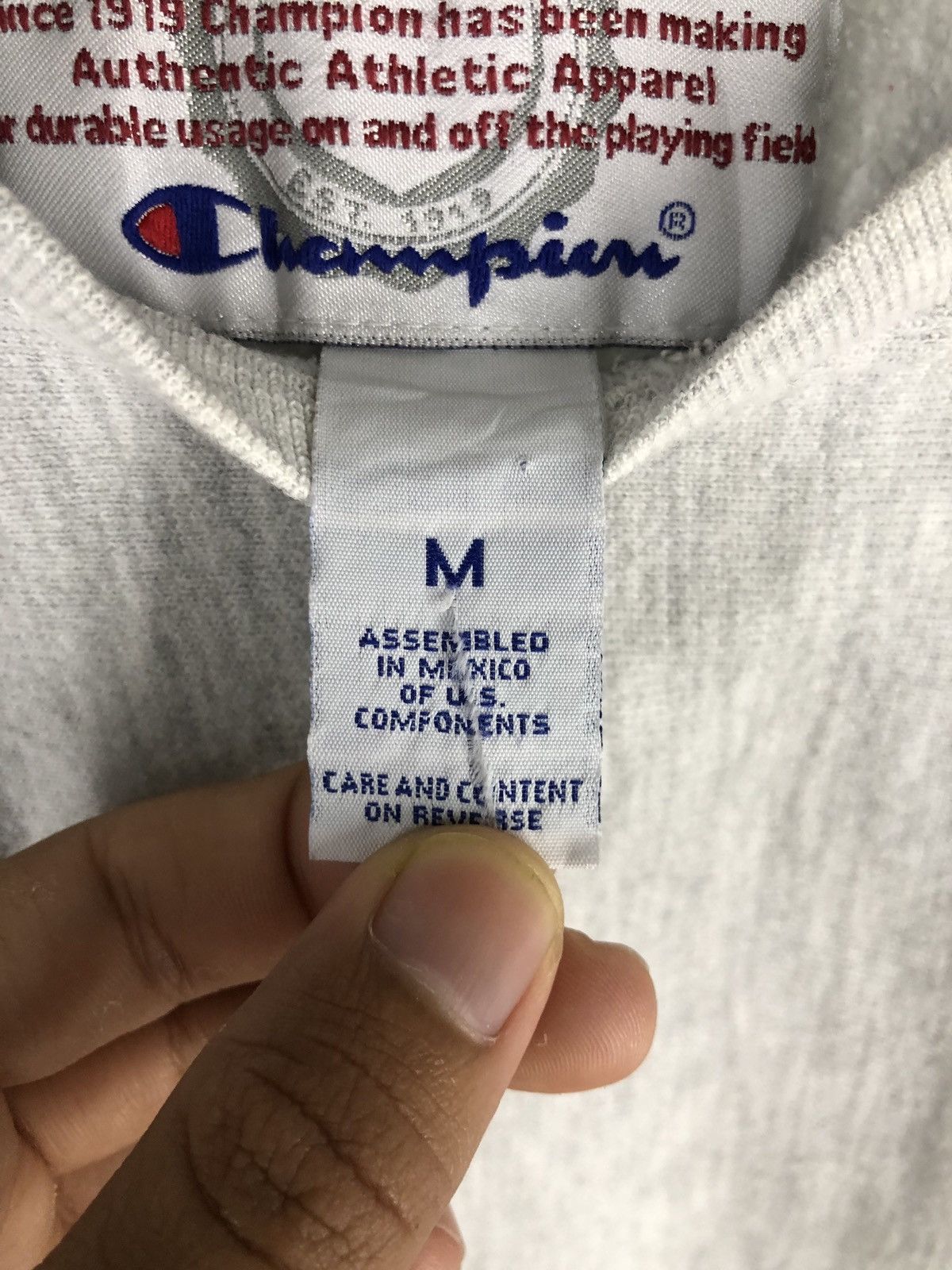 Champion × Vintage CHAMPION PREMIUM REVERSE WEAVE MEN SIZE M SWEATSHIRT Size US M / EU 48-50 / 2 - 11 Thumbnail