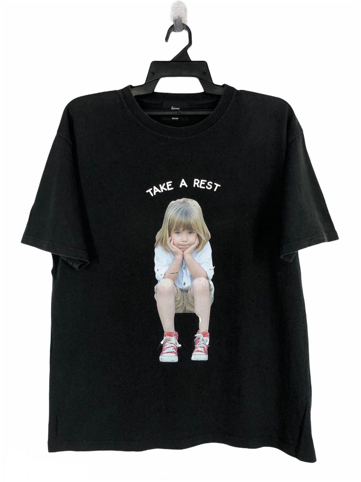 Japanese Brand SPINNS Take A Rest Japanese Brand Print T-shirt cw21 Size US M / EU 48-50 / 2 - 1 Thumbnail