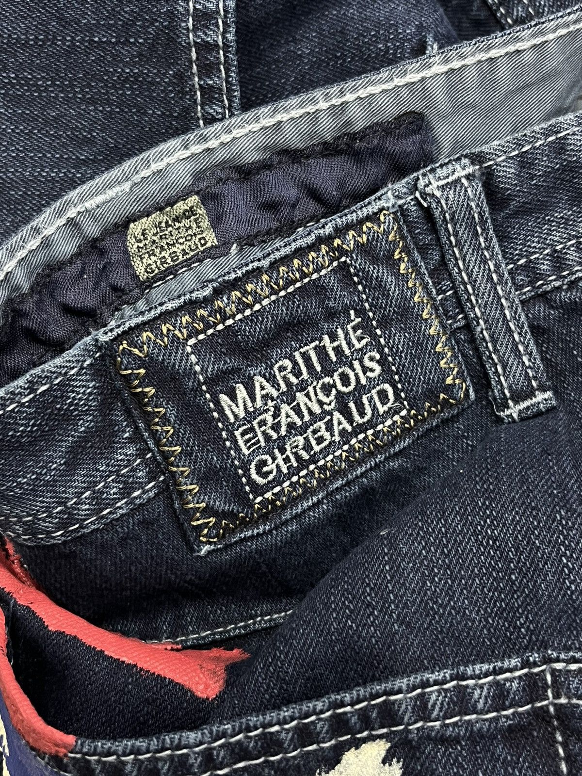 🔥 FYE 90’s GIBRAUD Art Painted Baggy Denim Pants
