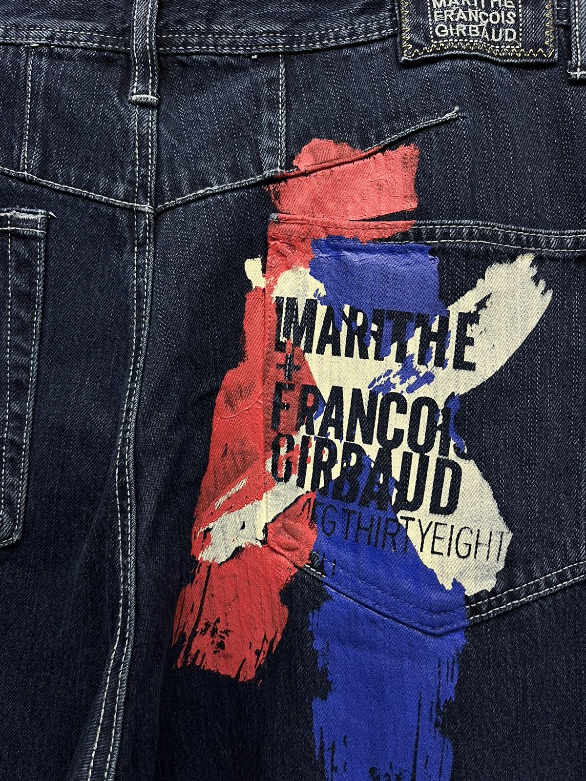 🔥 FYE 90’s GIBRAUD Art Painted Baggy Denim Pants