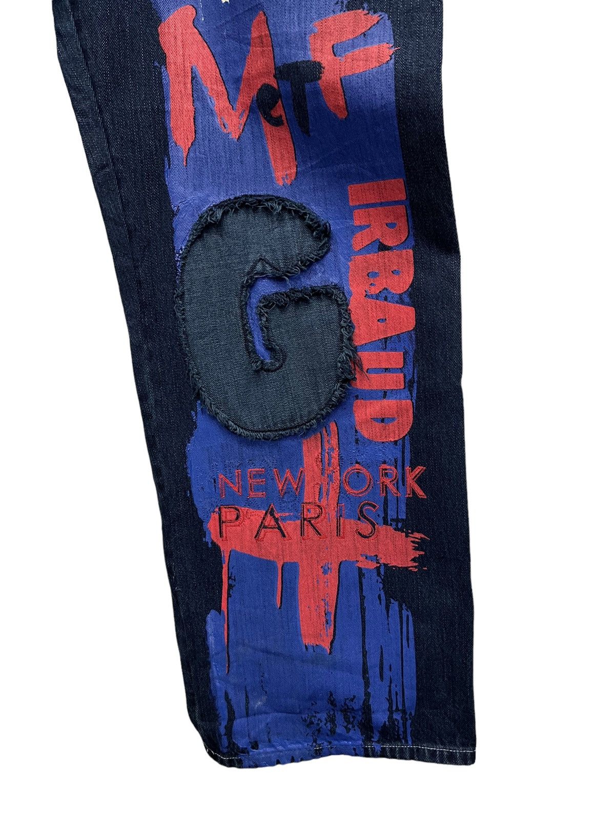 🔥 FYE 90’s GIBRAUD Art Painted Baggy Denim Pants