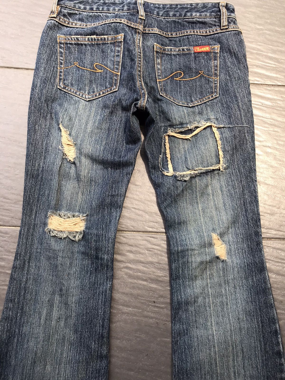 Hysteric Glamour × Japanese Brand Flare jeans distressed chuxxx boot cut Size 29" - 4 Thumbnail