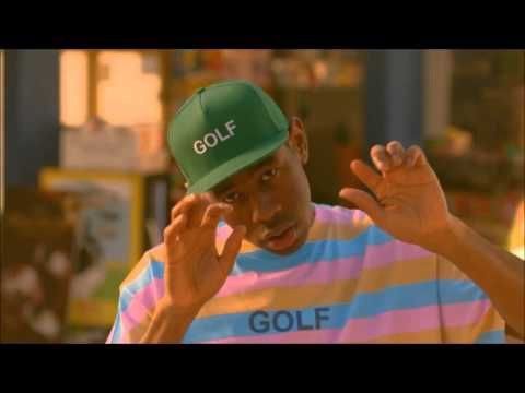 image of Golf Wang x Odd Future Woven Striped Bimmer Tee Donut Side View Cross Section in Pink (Size Medium)