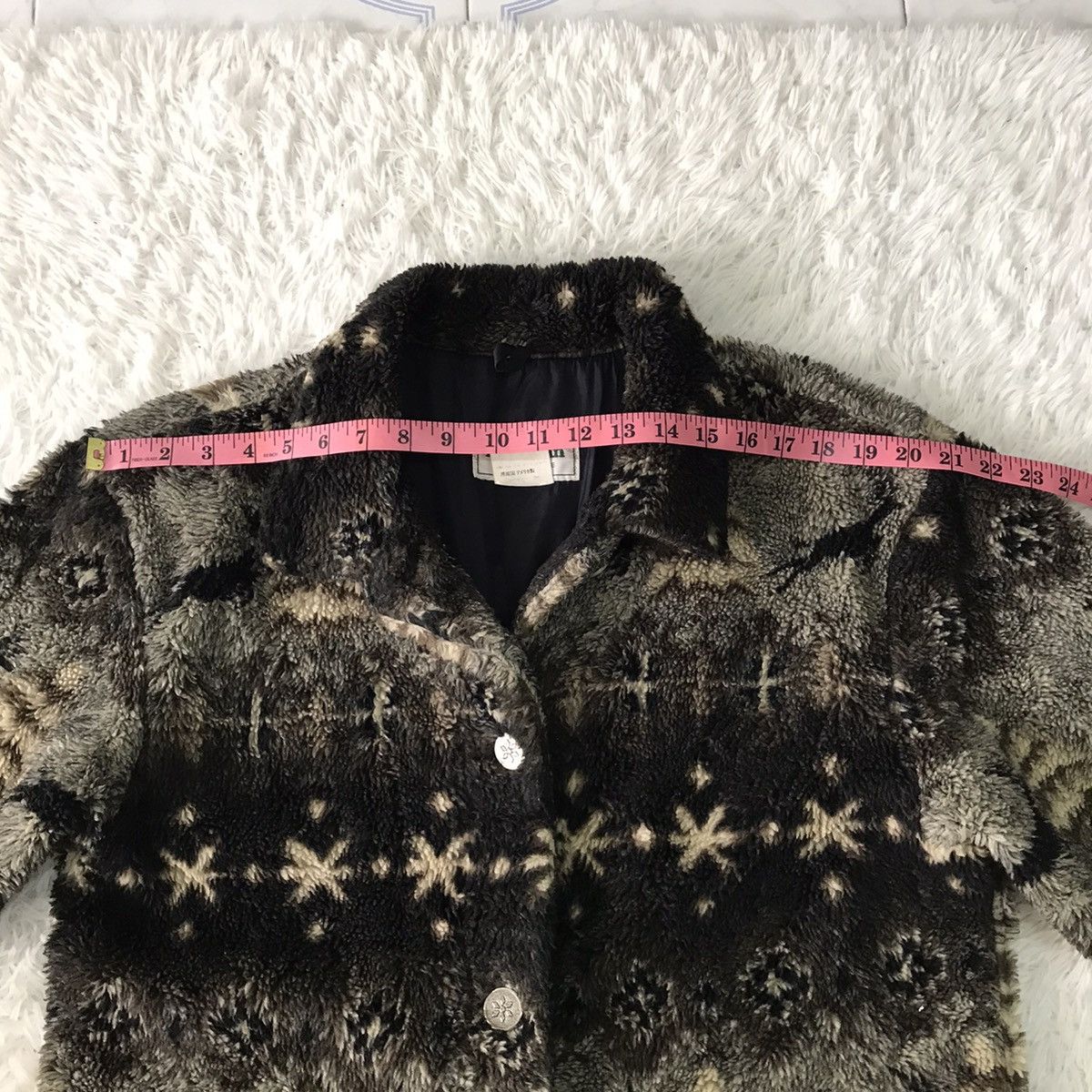 L.L. Bean × Vintage 💥Cozy Printed Deep Pile LL Bean Jacket Made in Usa Size M / US 6-8 / IT 42-44 - 16 Thumbnail