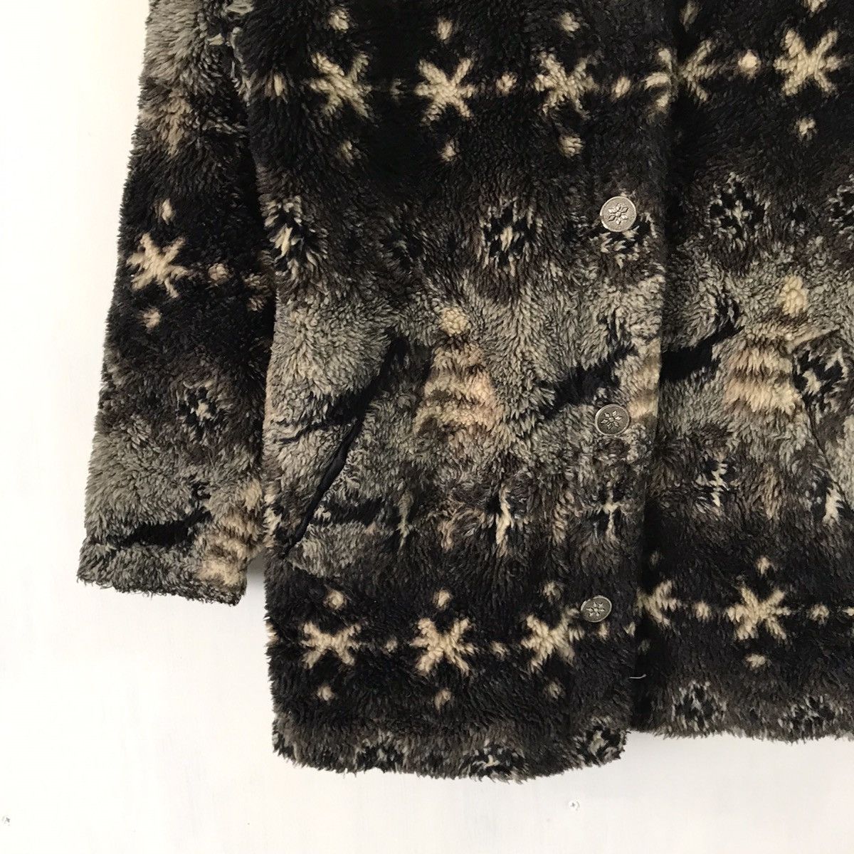 L.L. Bean × Vintage 💥Cozy Printed Deep Pile LL Bean Jacket Made in Usa Size M / US 6-8 / IT 42-44 - 6 Thumbnail
