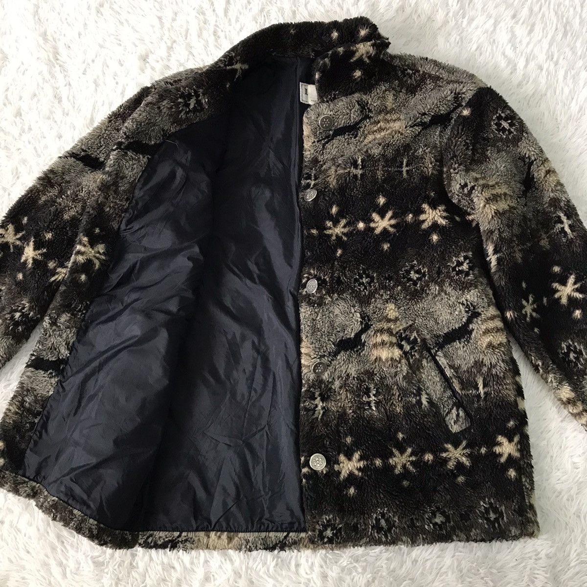 L.L. Bean × Vintage 💥Cozy Printed Deep Pile LL Bean Jacket Made in Usa Size M / US 6-8 / IT 42-44 - 12 Thumbnail