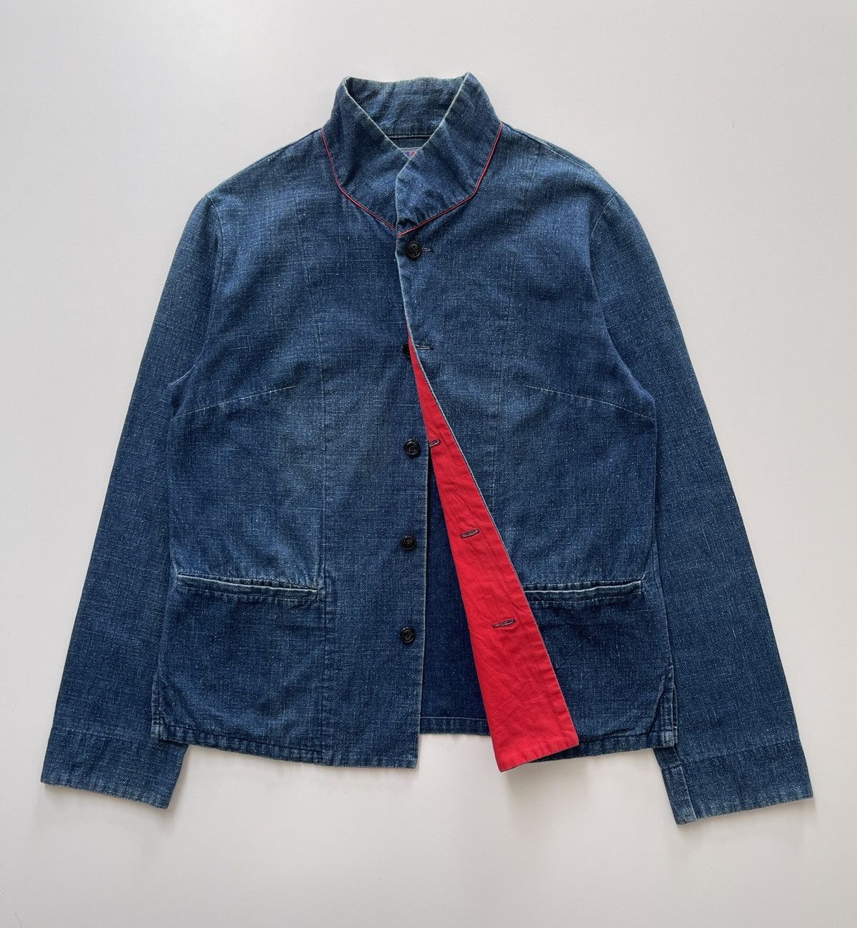 Blue Blue Japan Blue Blue Arigato Japan Pure Indigo Mandarin Colar Size S / US 4 / IT 40 - 7 Thumbnail