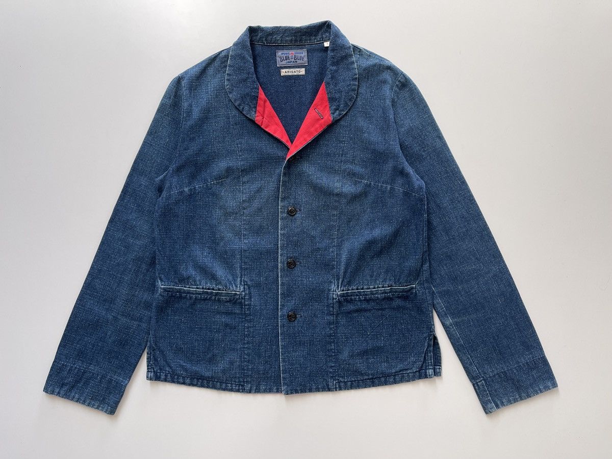Blue Blue Japan Blue Blue Arigato Japan Pure Indigo Mandarin Colar Size S / US 4 / IT 40 - 6 Thumbnail