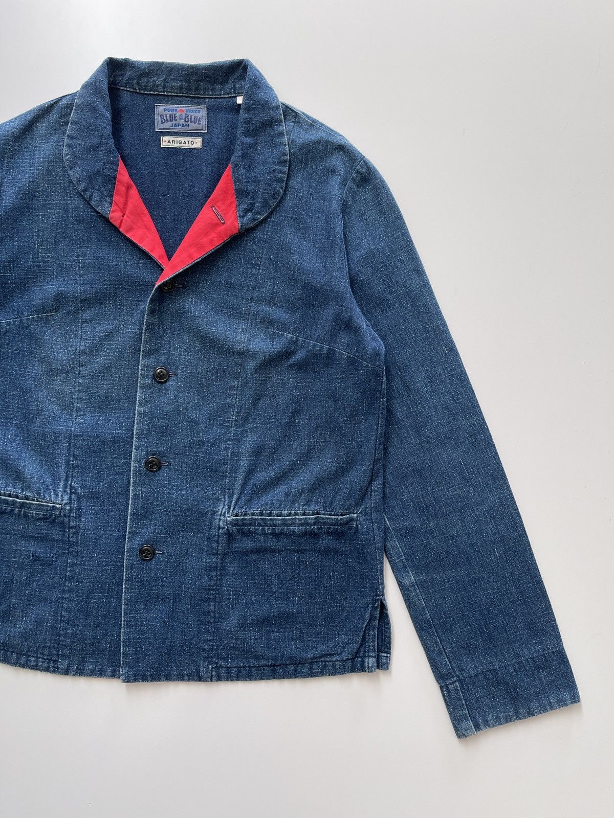 Blue Blue Japan Blue Blue Arigato Japan Pure Indigo Mandarin Colar Size S / US 4 / IT 40 - 10 Thumbnail