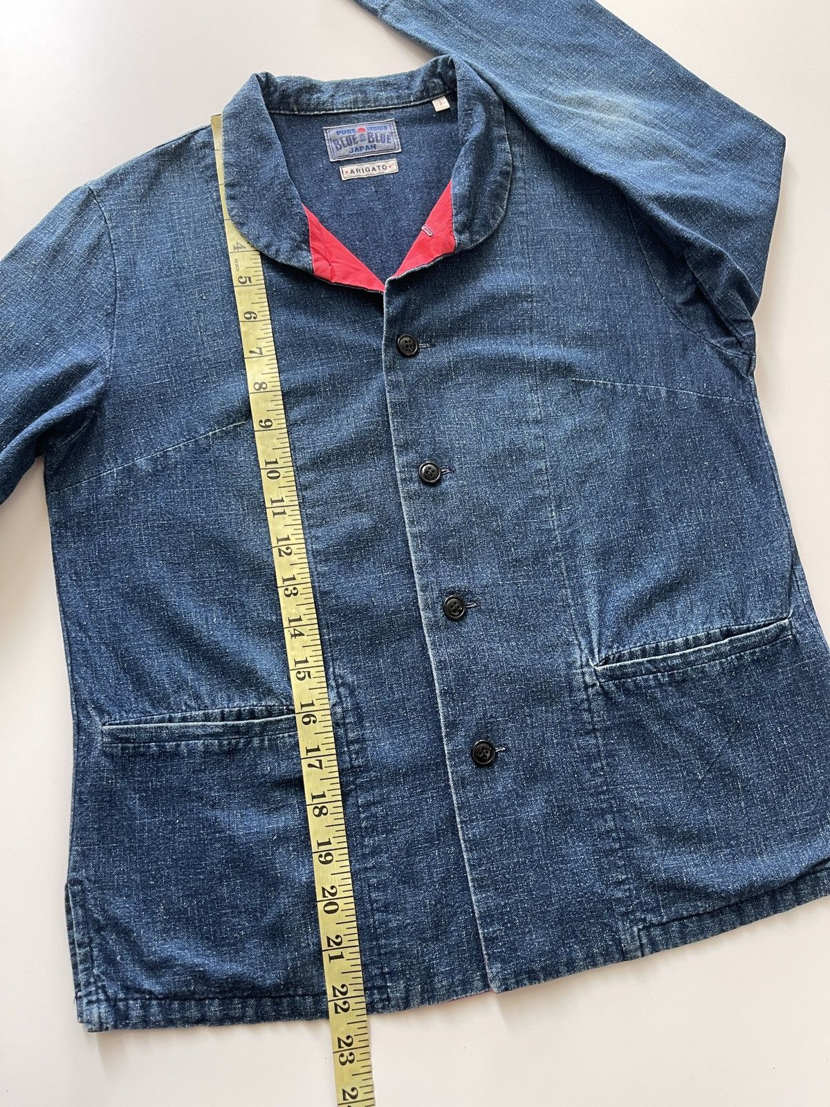 Blue Blue Japan Blue Blue Arigato Japan Pure Indigo Mandarin Colar Size S / US 4 / IT 40 - 15 Thumbnail