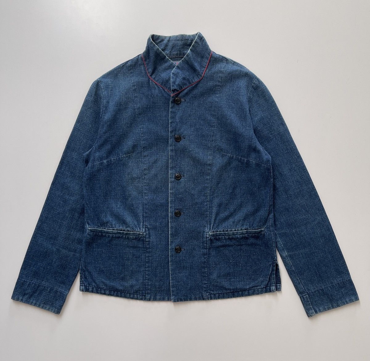 Blue Blue Japan Blue Blue Arigato Japan Pure Indigo Mandarin Colar Size S / US 4 / IT 40 - 3 Thumbnail