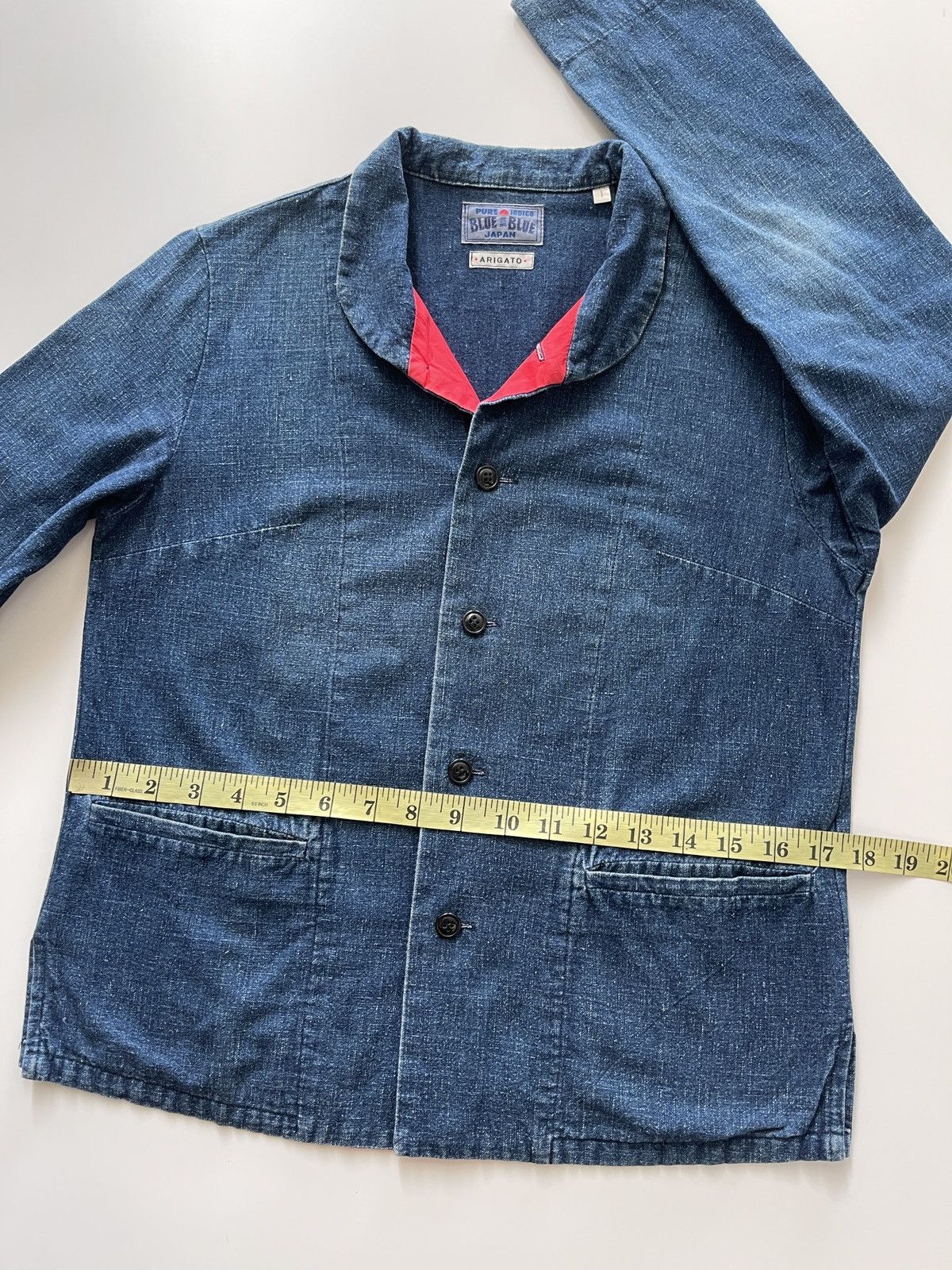 Blue Blue Japan Blue Blue Arigato Japan Pure Indigo Mandarin Colar Size S / US 4 / IT 40 - 16 Thumbnail
