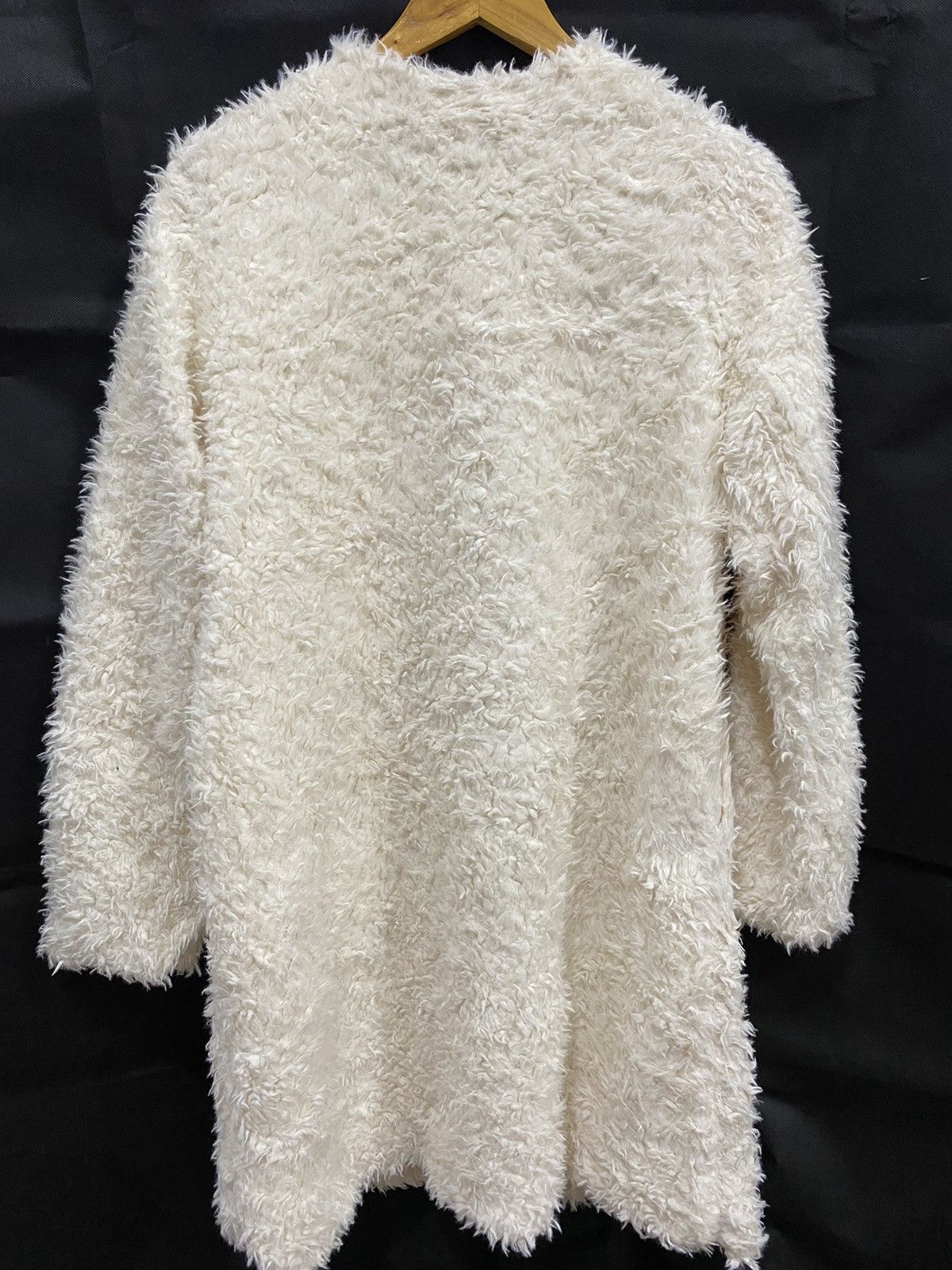 Designer Mohair cardigan By HK Work London white colour!! Size US L / EU 52-54 / 3 - 3 Thumbnail