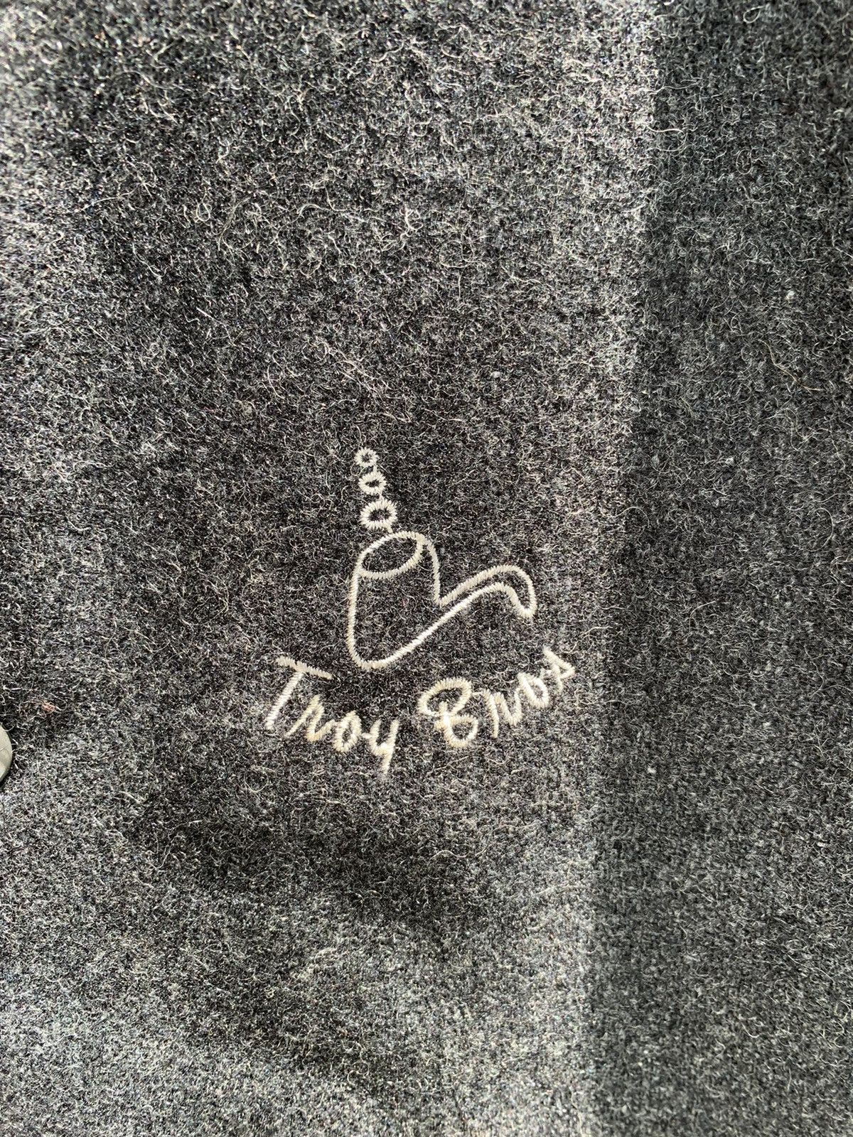 Vintage Vintage Troy Bros Wool Varsity Jacket Size US L / EU 52-54 / 3 - 3 Thumbnail