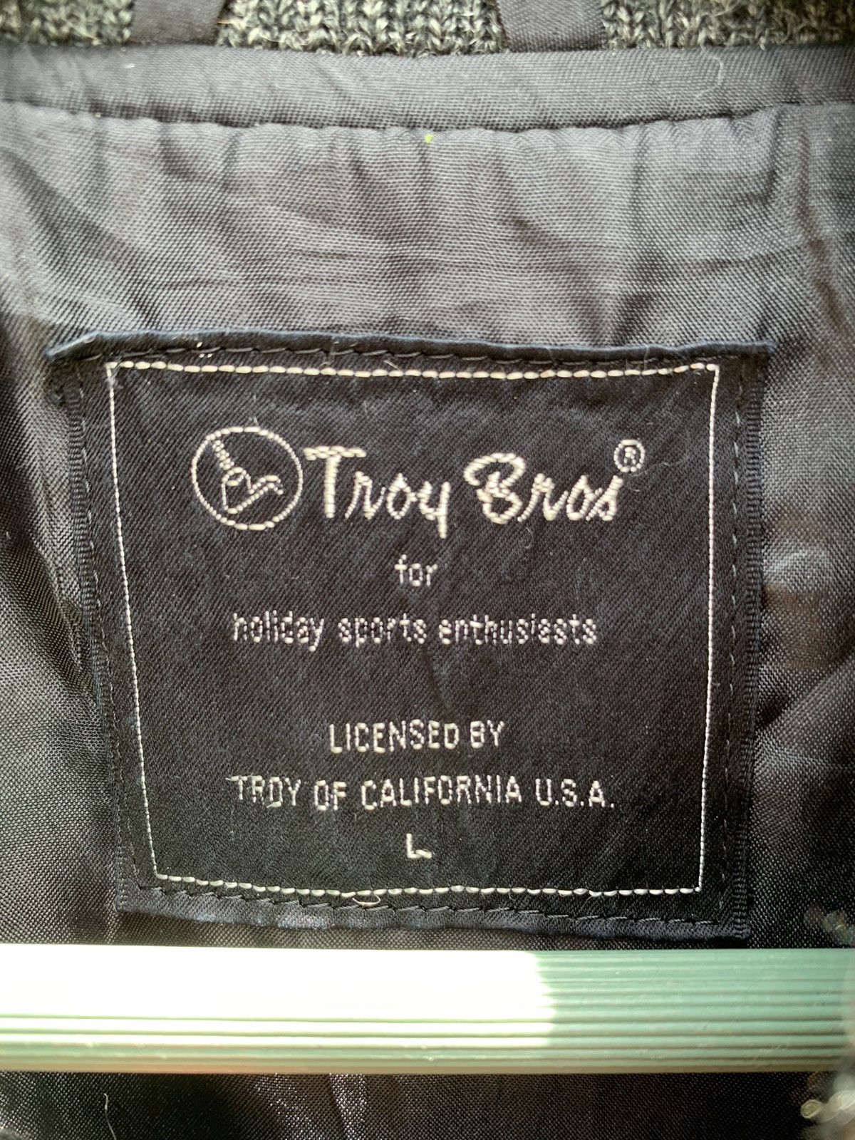 Vintage Vintage Troy Bros Wool Varsity Jacket Size US L / EU 52-54 / 3 - 7 Thumbnail
