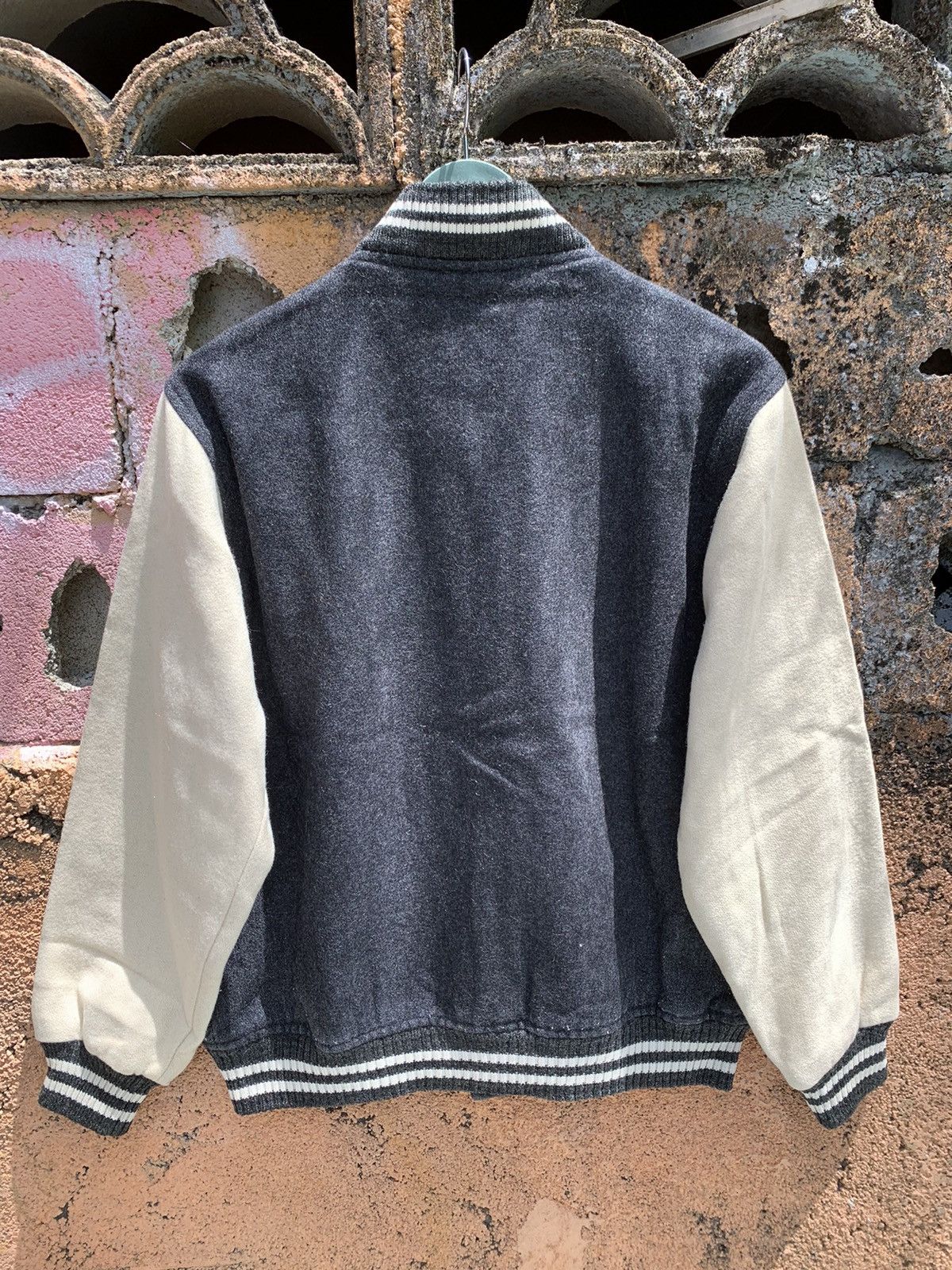 Vintage Vintage Troy Bros Wool Varsity Jacket Size US L / EU 52-54 / 3 - 4 Thumbnail