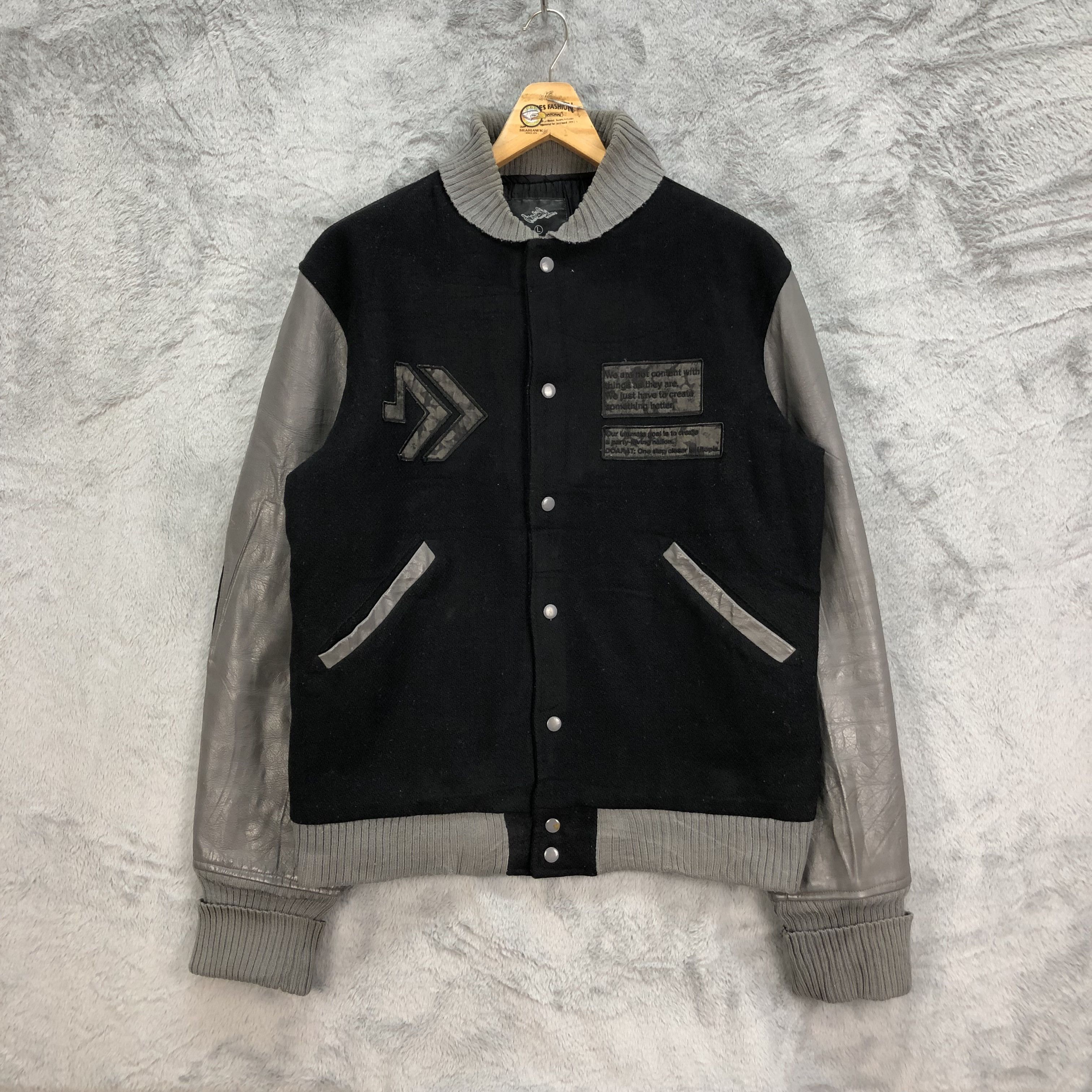 Japanese Brand FASHION STYLE VARSITY JACKET BY DOARAT Inc #4905-175 Size US L / EU 52-54 / 3 - 1 Thumbnail