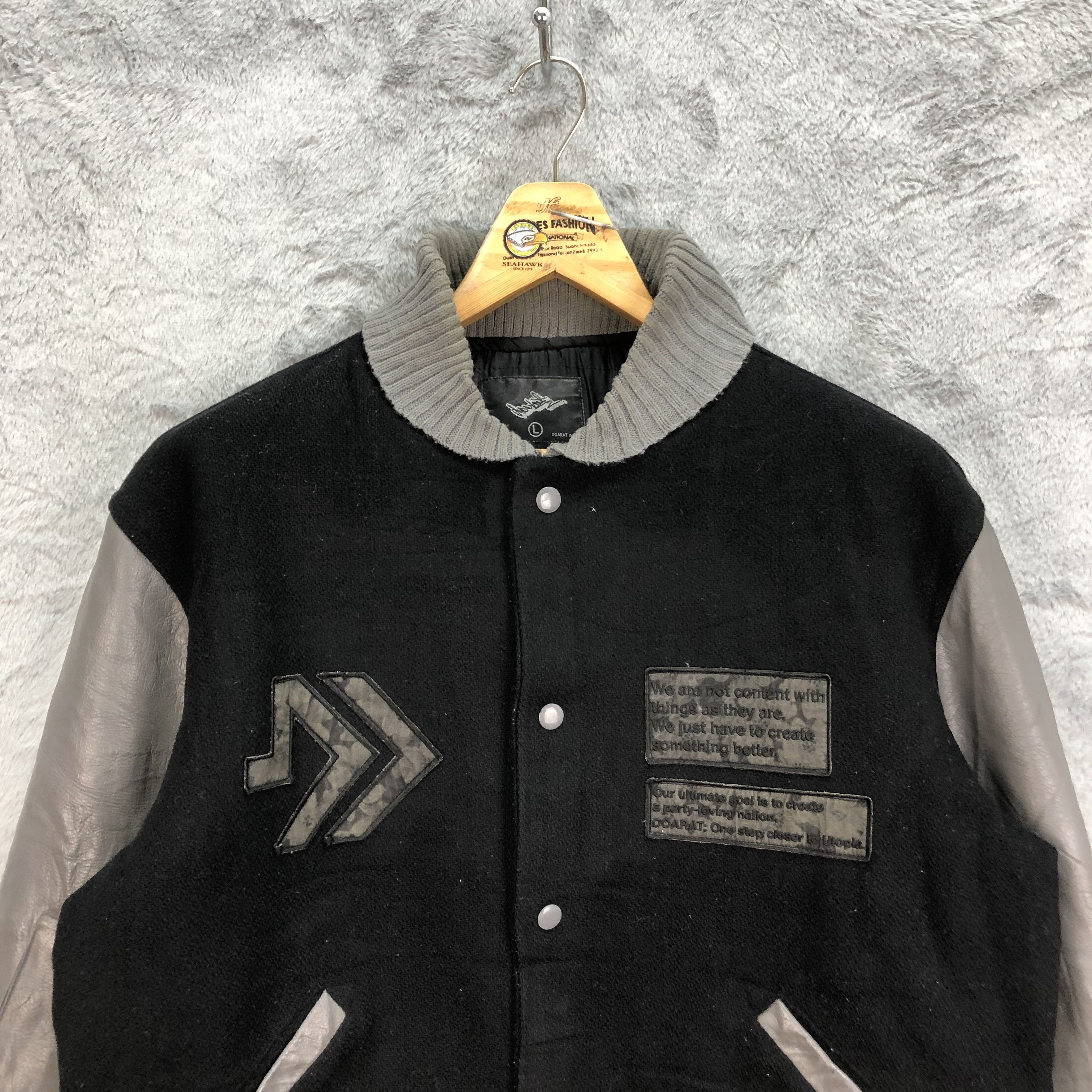 Japanese Brand FASHION STYLE VARSITY JACKET BY DOARAT Inc #4905-175 Size US L / EU 52-54 / 3 - 2 Thumbnail