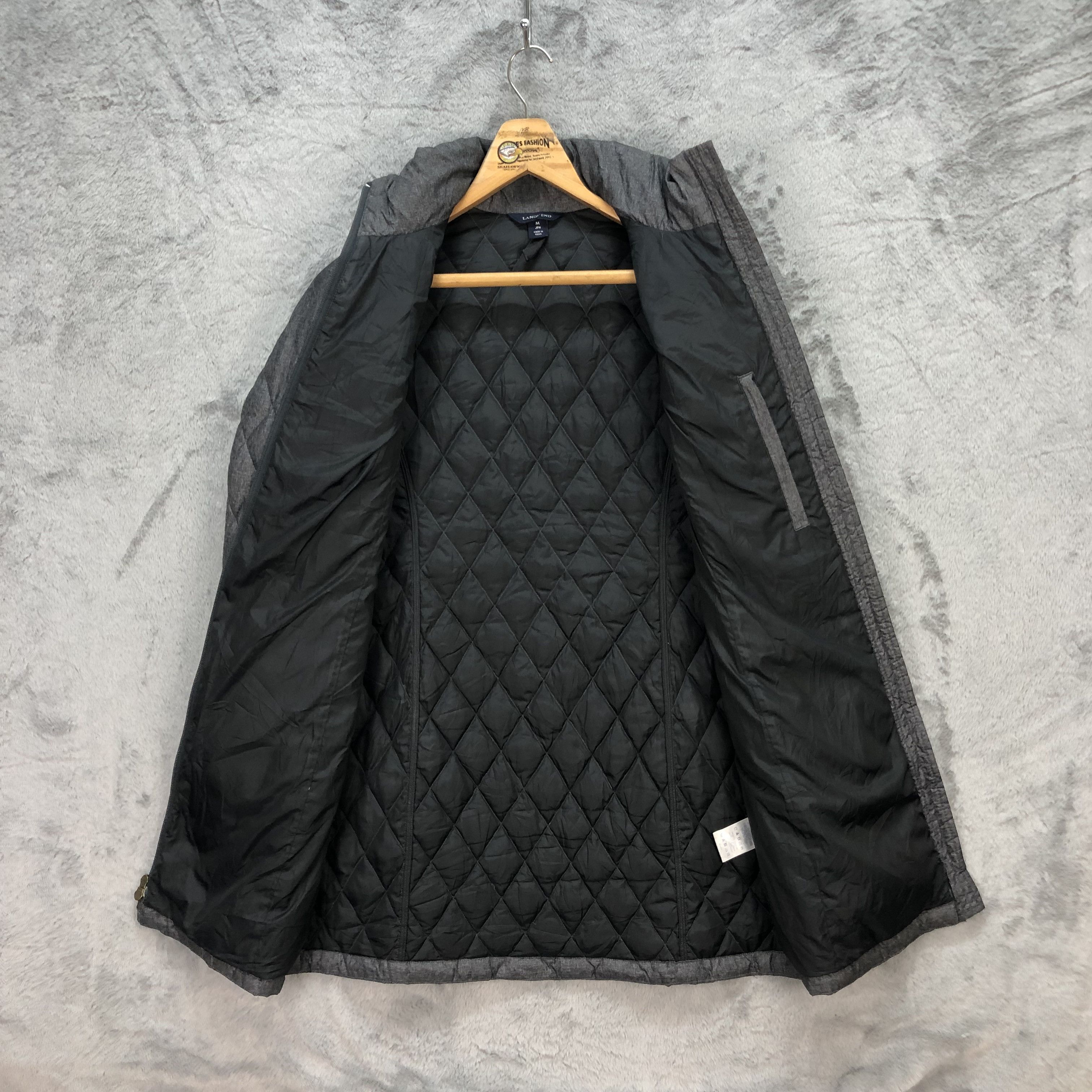 Lands' End LANDS' END JAPAN STAND COLLAR QUILTED JACKET #5756-205 Size US M / EU 48-50 / 2 - 6 Thumbnail