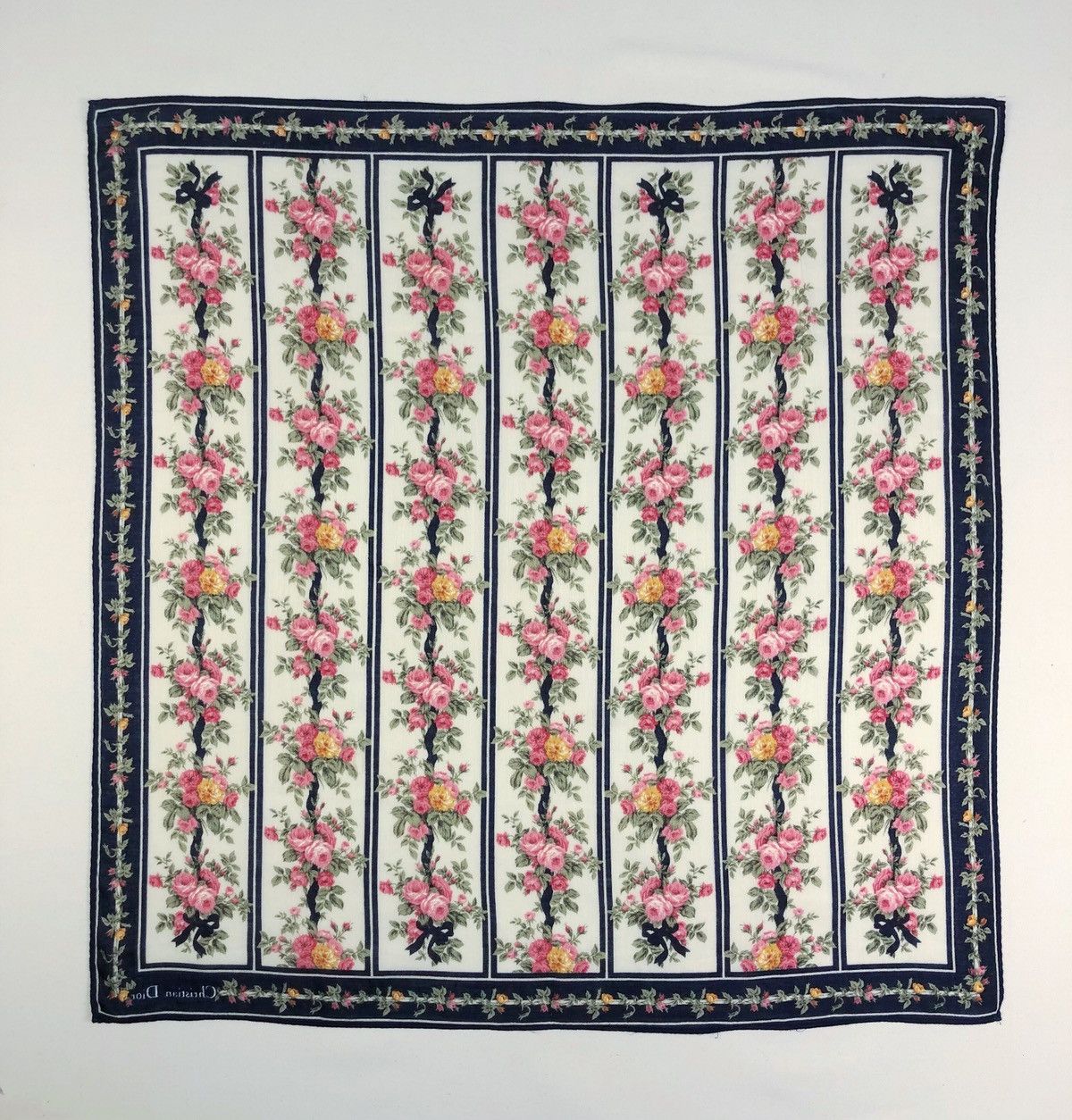 Christian Dior Monsieur Rare Vintage Christian Dior Floral Bandana Handkerchief Size ONE SIZE - 4 Thumbnail
