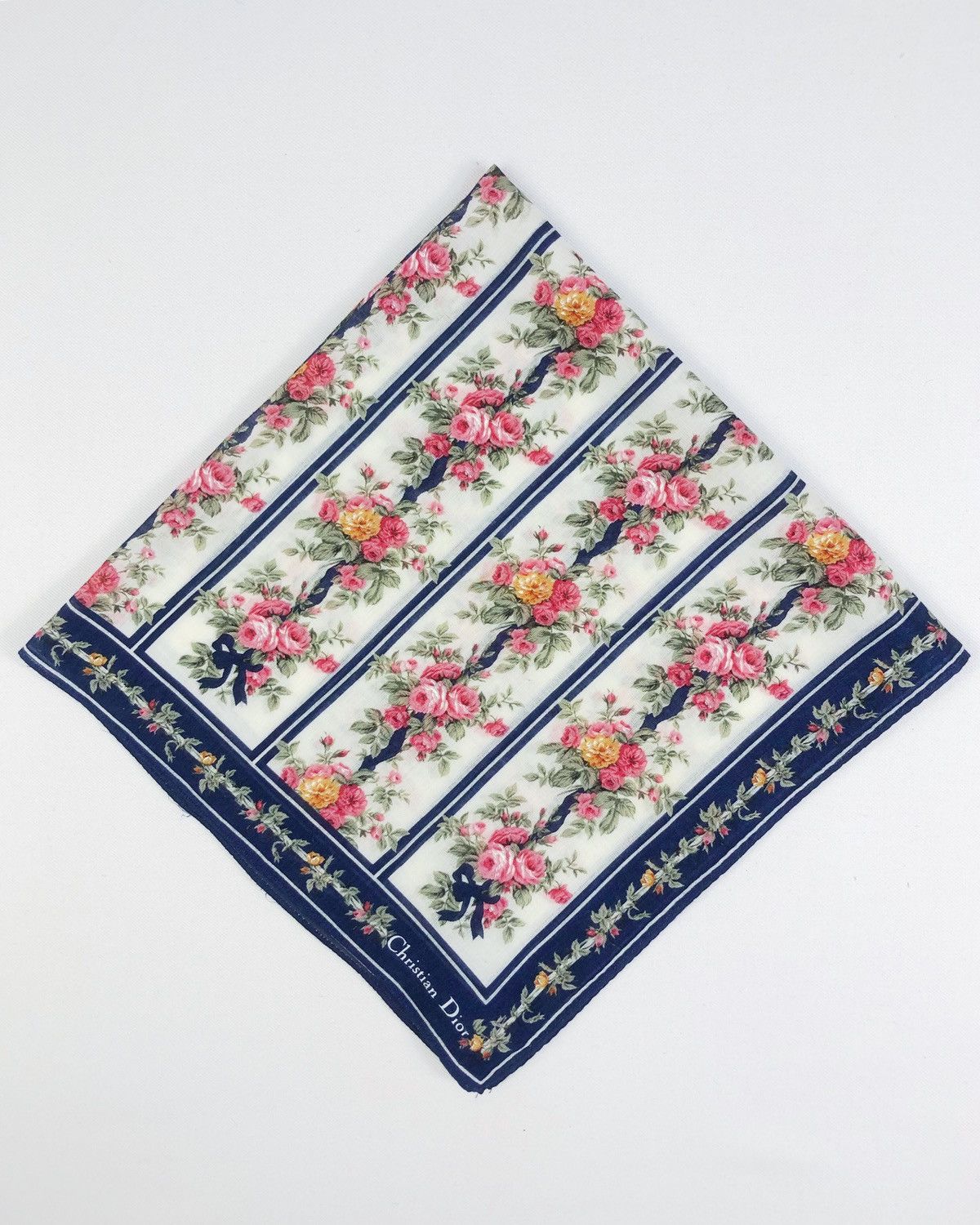 Christian Dior Monsieur Rare Vintage Christian Dior Floral Bandana Handkerchief Size ONE SIZE - 1 Thumbnail
