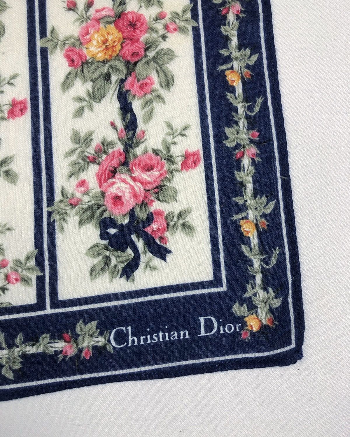 Christian Dior Monsieur Rare Vintage Christian Dior Floral Bandana Handkerchief Size ONE SIZE - 3 Thumbnail