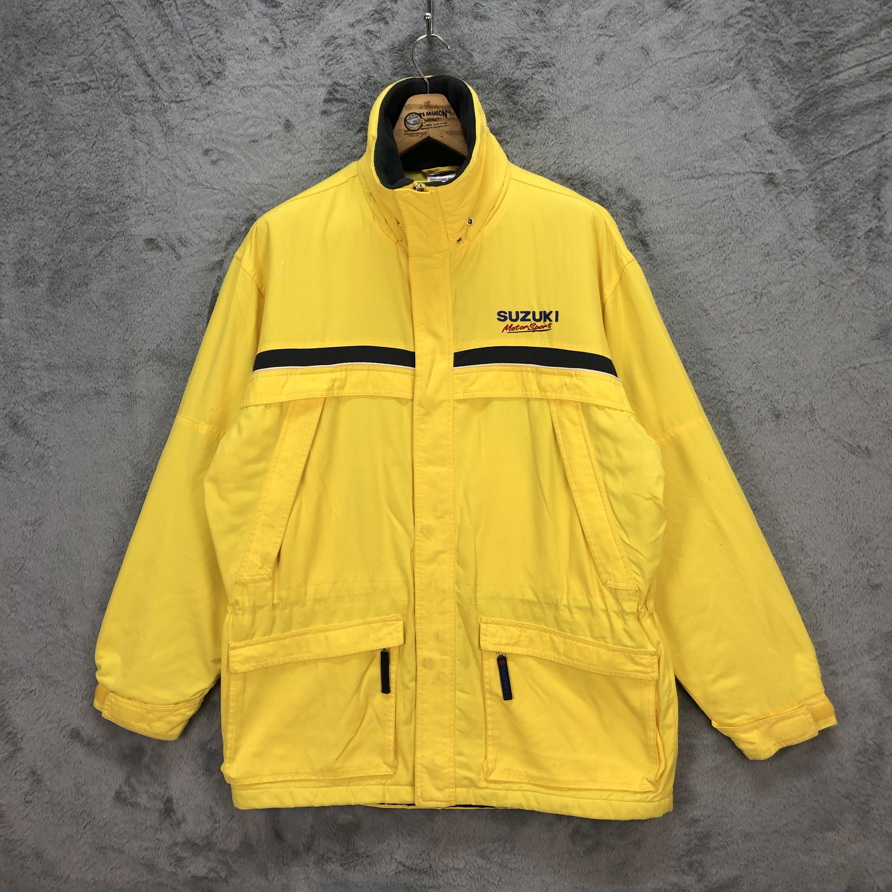 Japanese Brand VINTAGE SUZUKI MOTORSPORT COLLECTION YELLOW JACKET #5858-211 Size US L / EU 52-54 / 3 - 1 Thumbnail