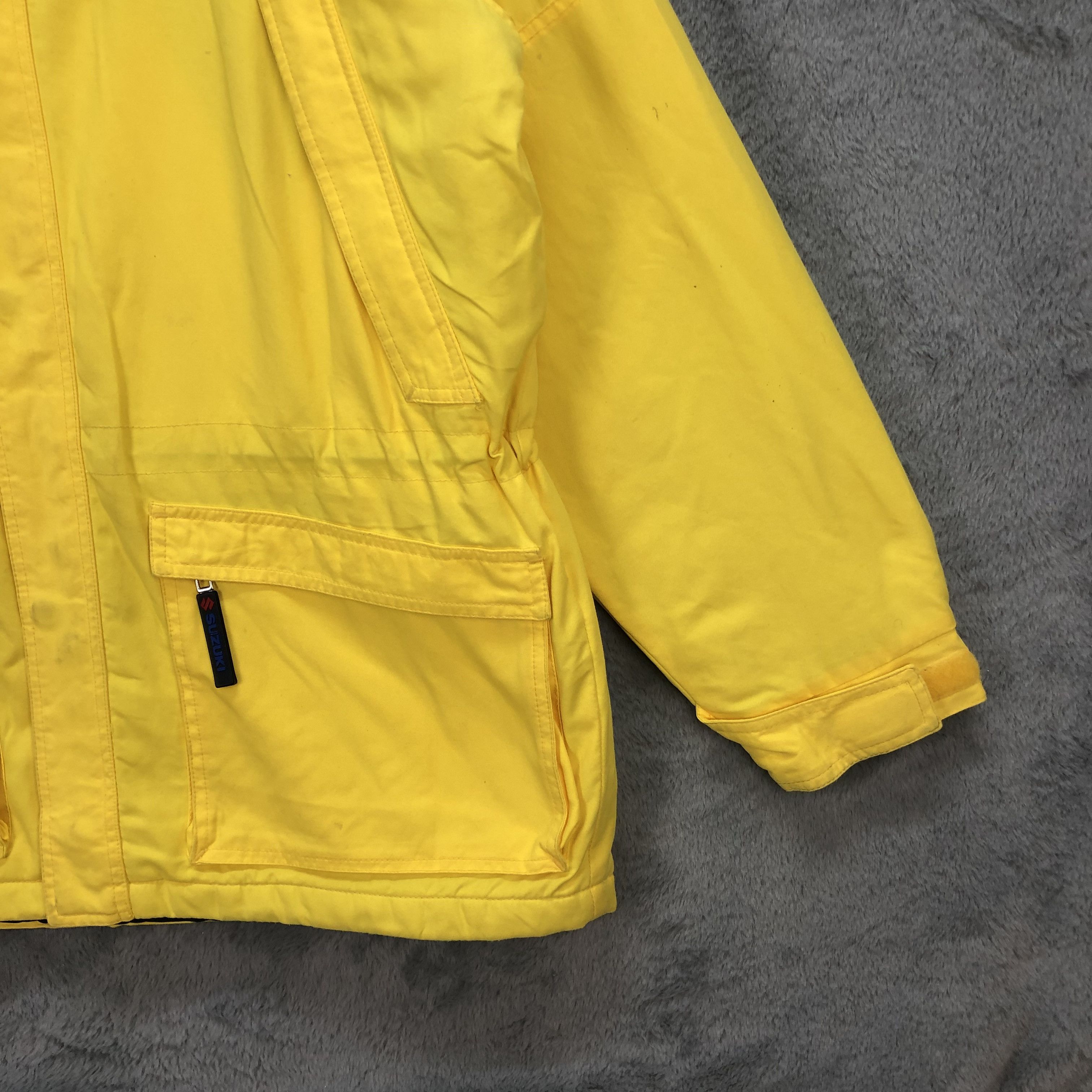 Japanese Brand VINTAGE SUZUKI MOTORSPORT COLLECTION YELLOW JACKET #5858-211 Size US L / EU 52-54 / 3 - 8 Thumbnail