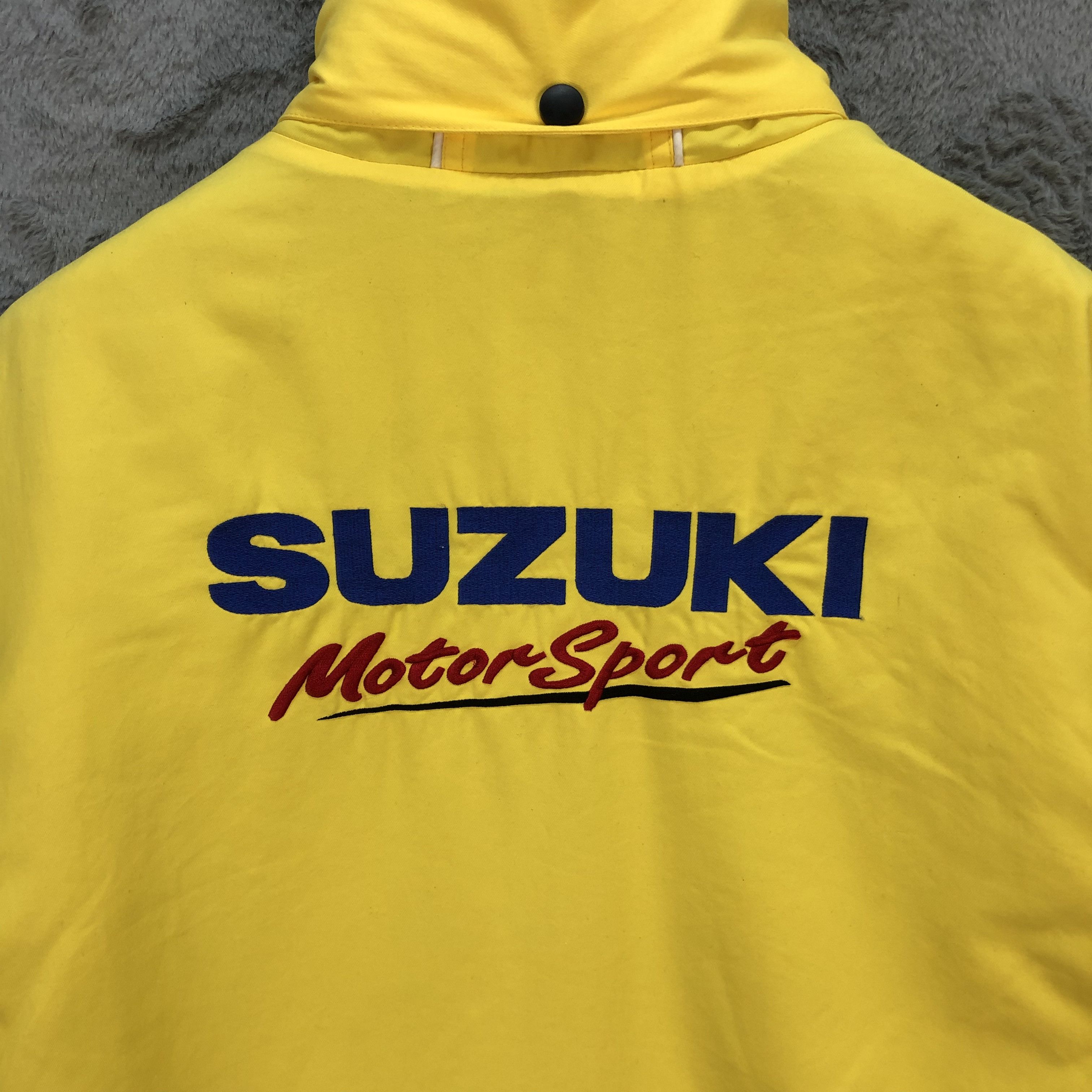Japanese Brand VINTAGE SUZUKI MOTORSPORT COLLECTION YELLOW JACKET #5858-211 Size US L / EU 52-54 / 3 - 16 Thumbnail
