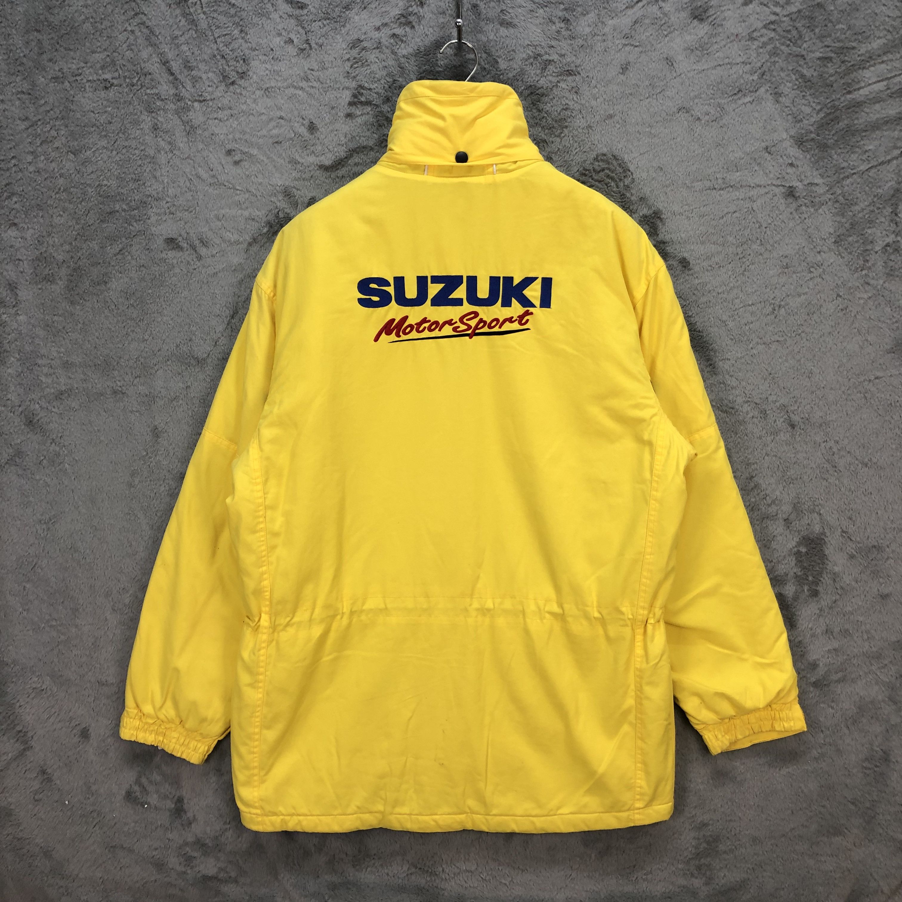 Japanese Brand VINTAGE SUZUKI MOTORSPORT COLLECTION YELLOW JACKET #5858-211 Size US L / EU 52-54 / 3 - 15 Thumbnail