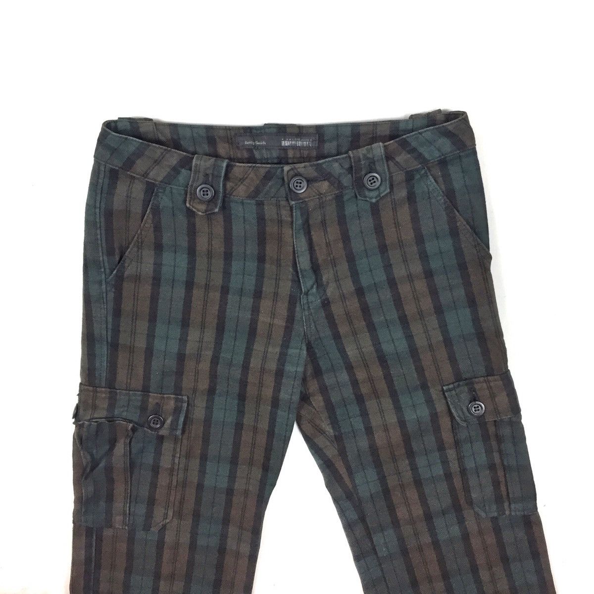 Japanese Brand Vintage Made In Japan Bettysmith Plaid Tartan Cargo Pants Size US 29 - 6 Thumbnail