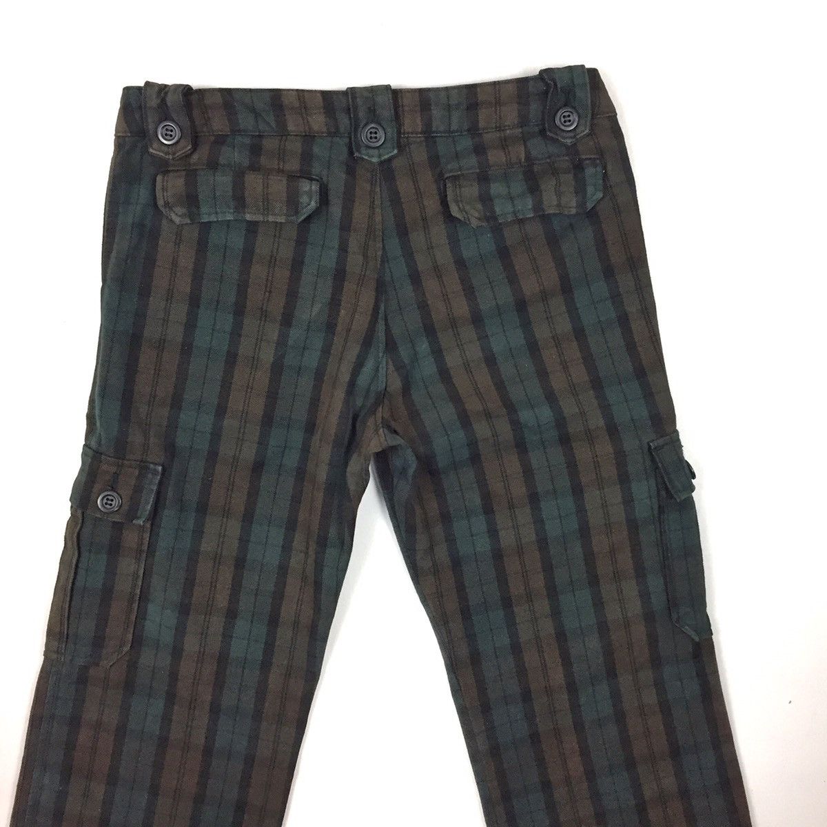 Japanese Brand Vintage Made In Japan Bettysmith Plaid Tartan Cargo Pants Size US 29 - 5 Thumbnail