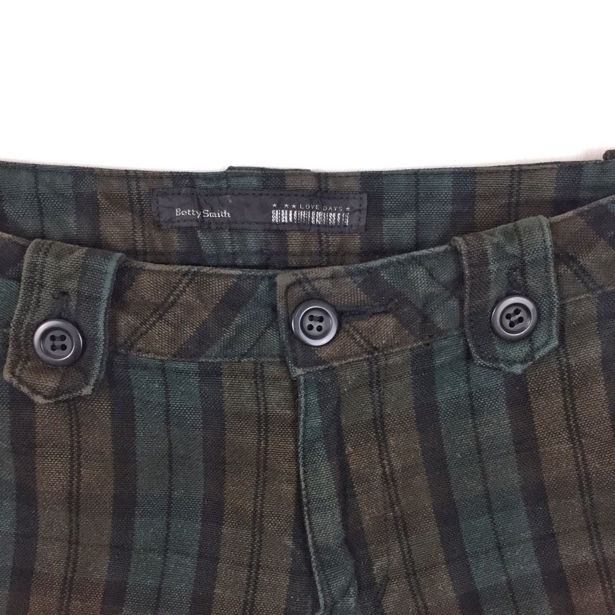 Japanese Brand Vintage Made In Japan Bettysmith Plaid Tartan Cargo Pants Size US 29 - 7 Thumbnail