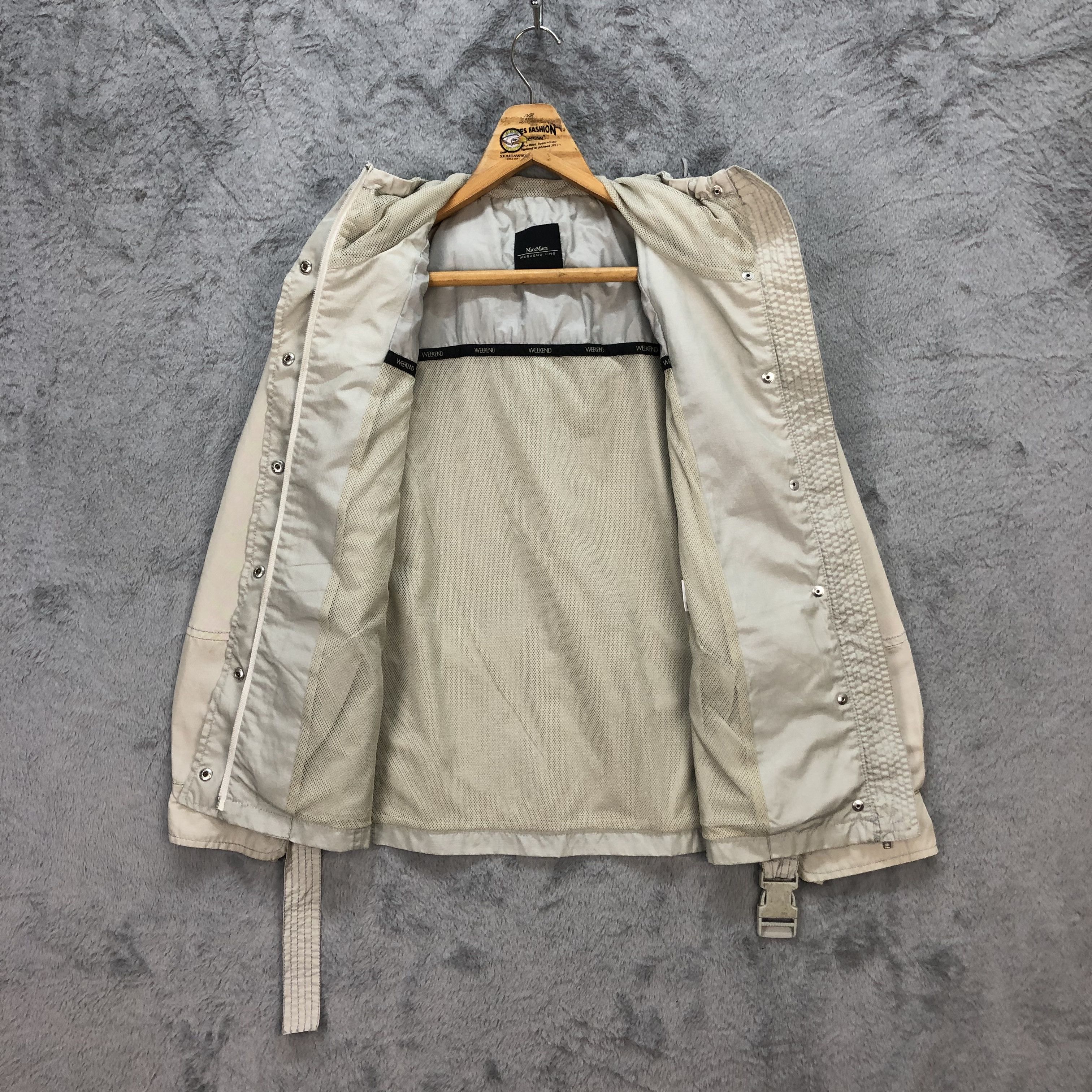 Max Mara MAX MARA SILVER HOODIE JACKET #5592-199 Size XS / US 0-2 / IT 36-38 - 8 Thumbnail