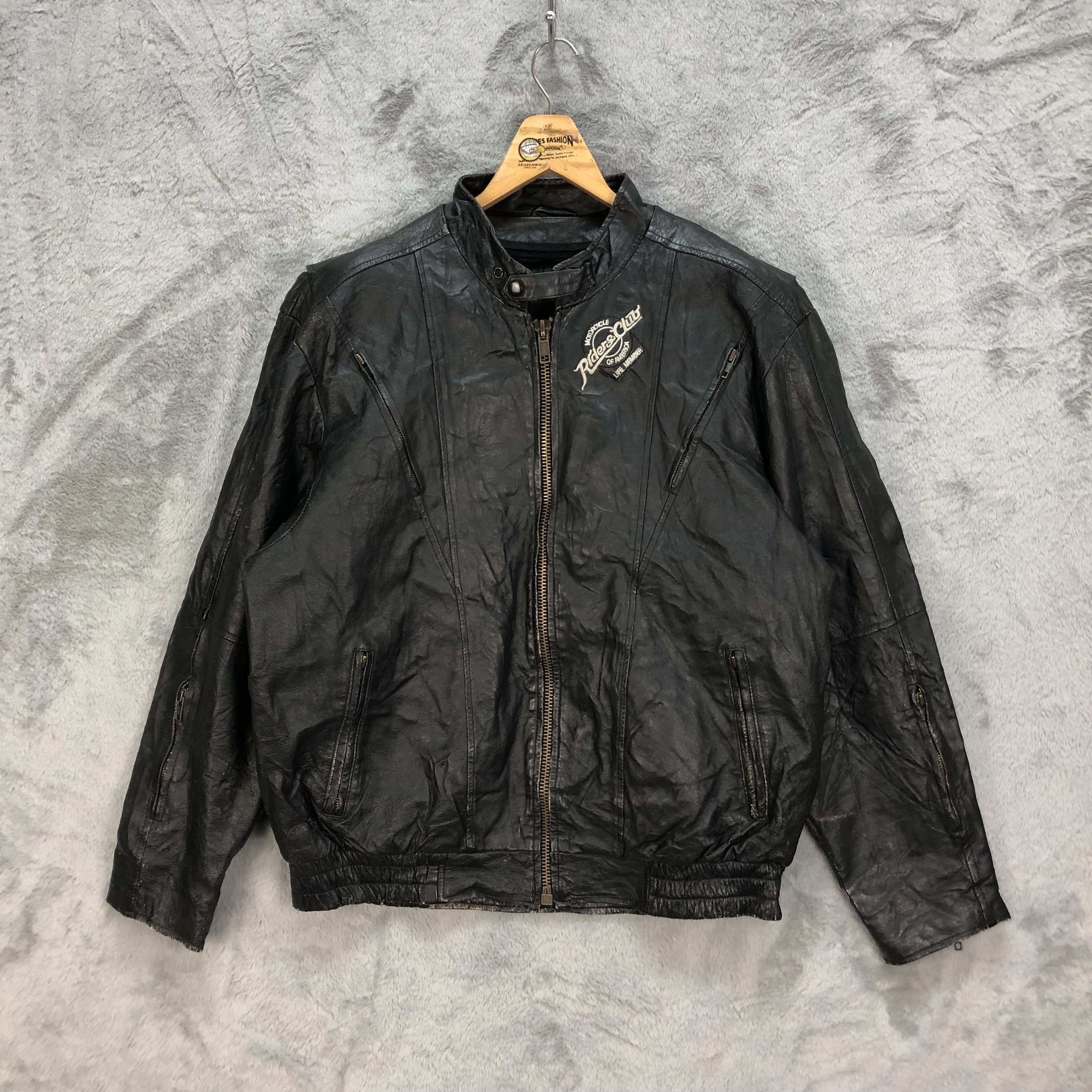 Vintage 00s Jamie Page Fight Club Black Sheep Leather Jacket | Grailed