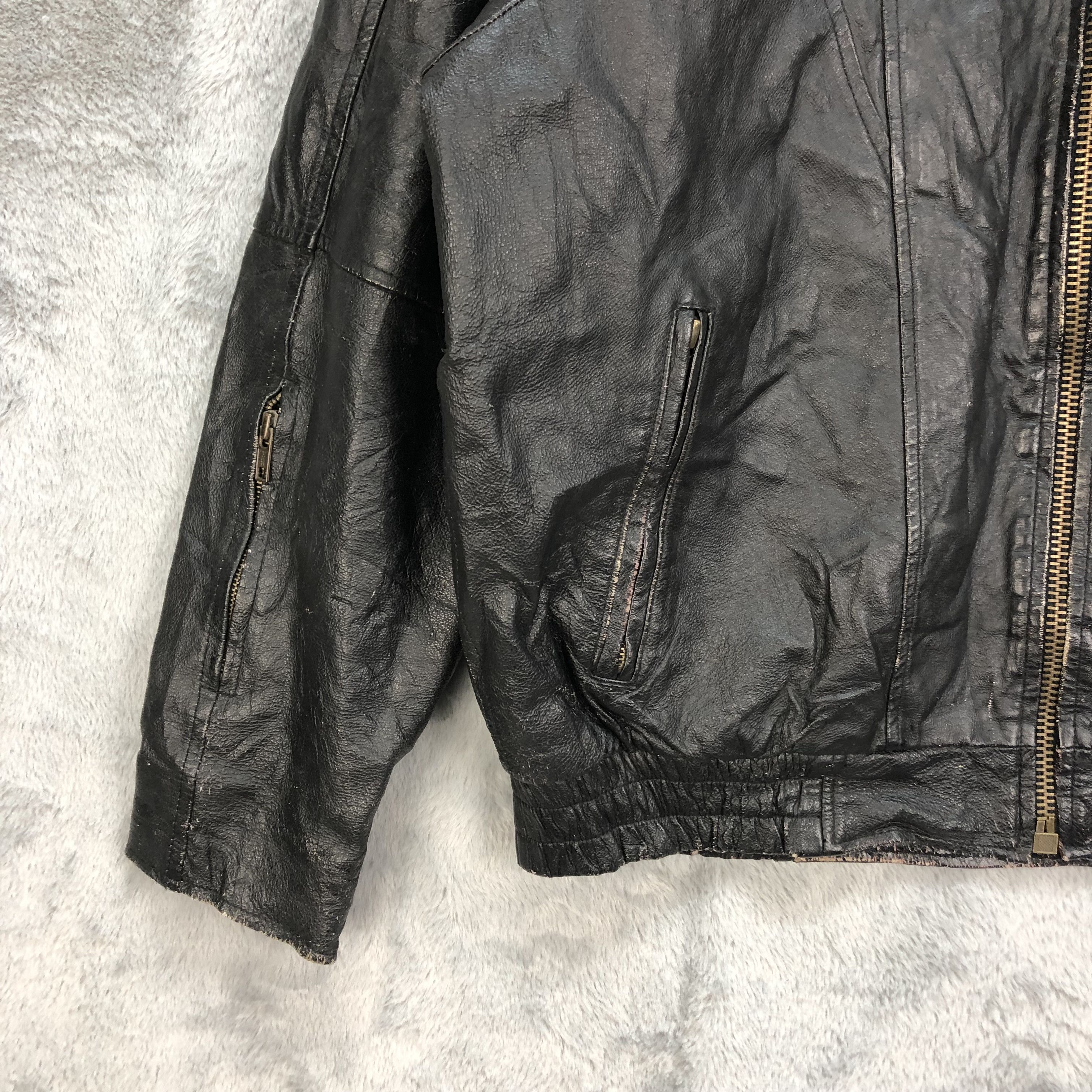 Vintage MOTORCYCLE RIDERS CLUB OF AMERICA LEATHER JACKET #5407-188 Size US L / EU 52-54 / 3 - 5 Thumbnail