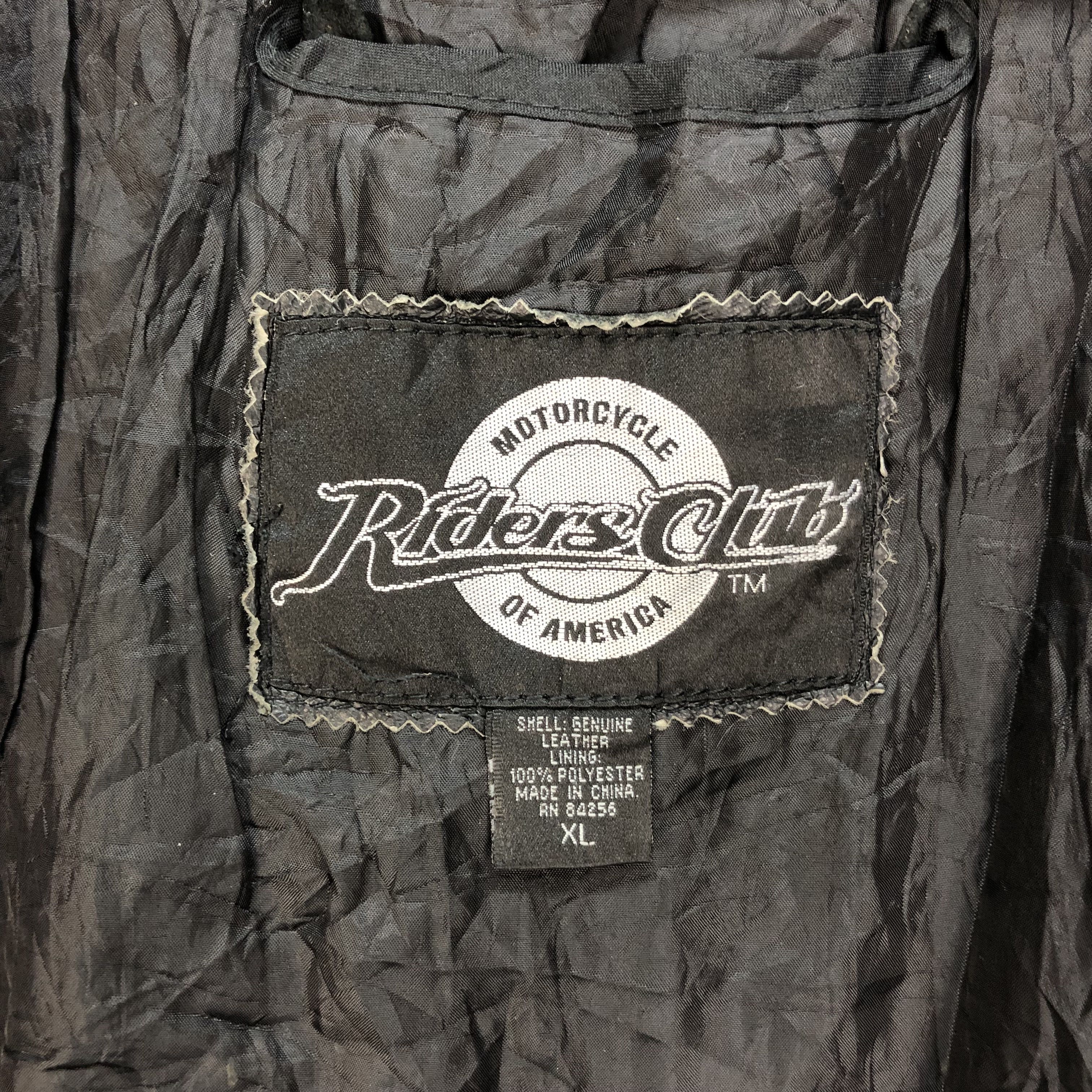 Vintage MOTORCYCLE RIDERS CLUB OF AMERICA LEATHER JACKET #5407-188 Size US L / EU 52-54 / 3 - 9 Thumbnail