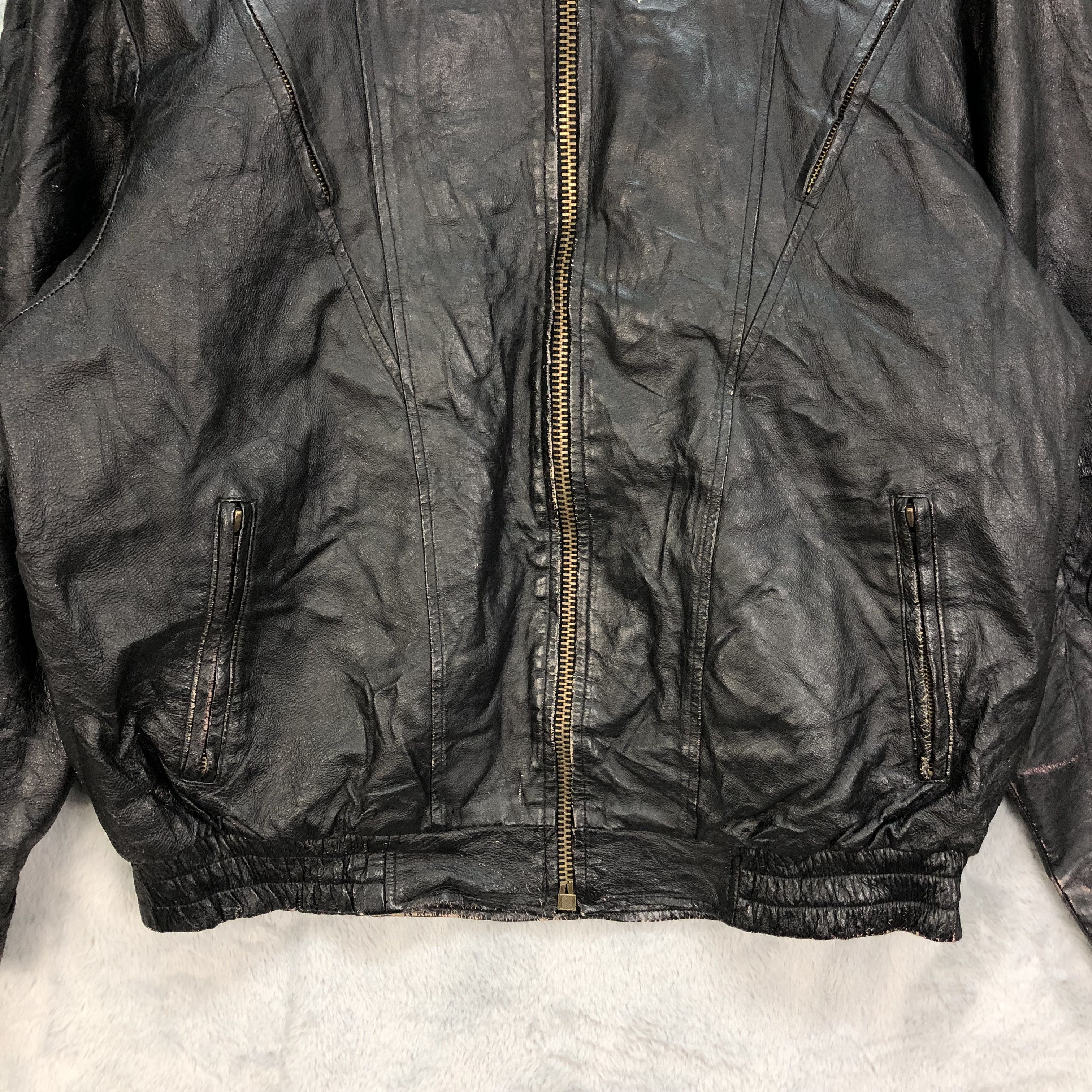 Vintage MOTORCYCLE RIDERS CLUB OF AMERICA LEATHER JACKET #5407-188 Size US L / EU 52-54 / 3 - 4 Thumbnail
