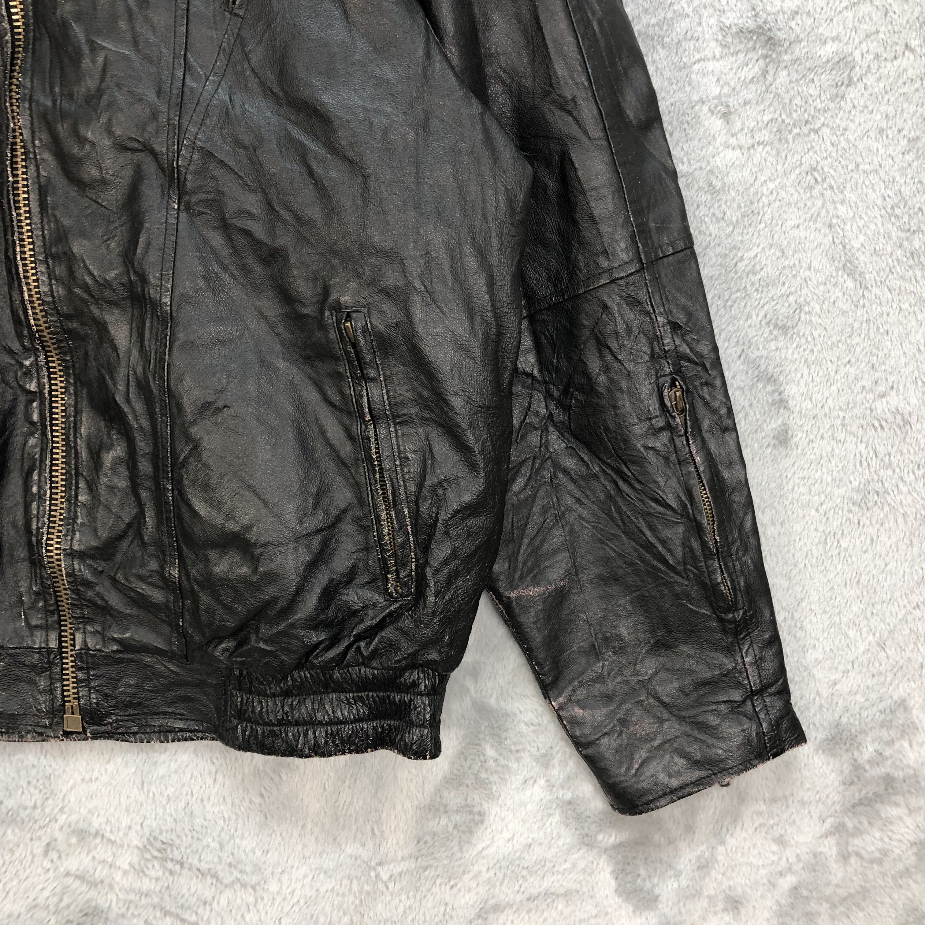 Vintage MOTORCYCLE RIDERS CLUB OF AMERICA LEATHER JACKET #5407-188 Size US L / EU 52-54 / 3 - 6 Thumbnail