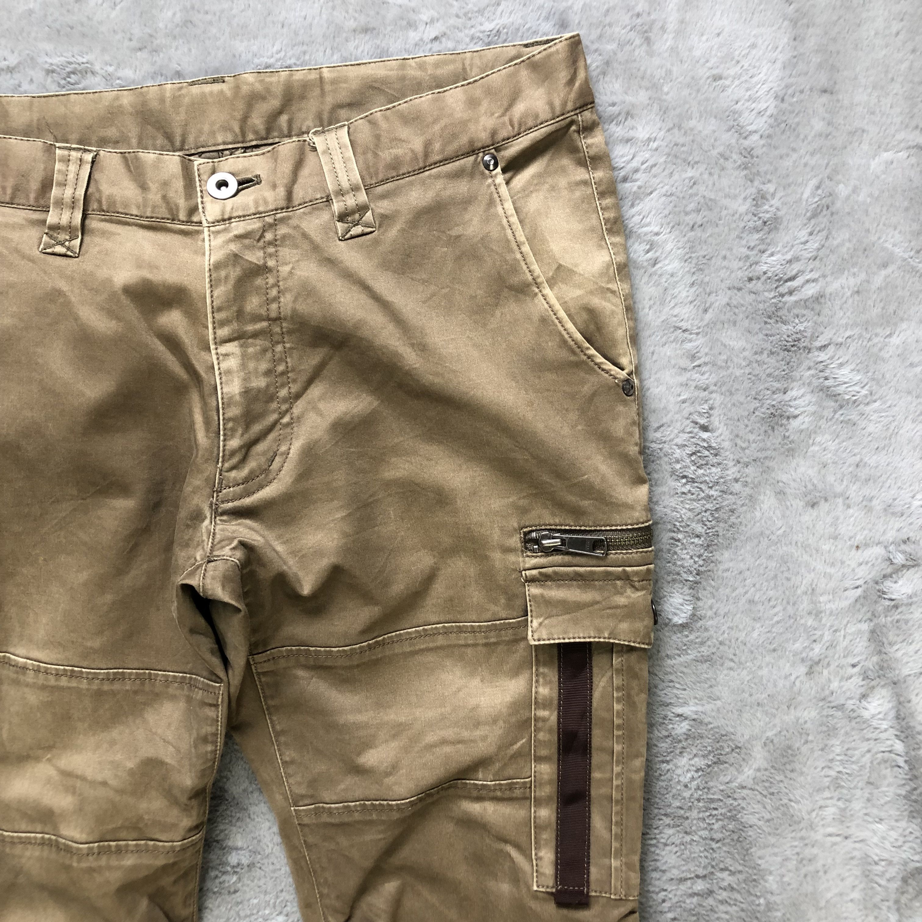 Japanese Brand ELLE HOMME MULTIPOCKET CARGO PANTS #6484-221 Size US 31 - 4 Thumbnail