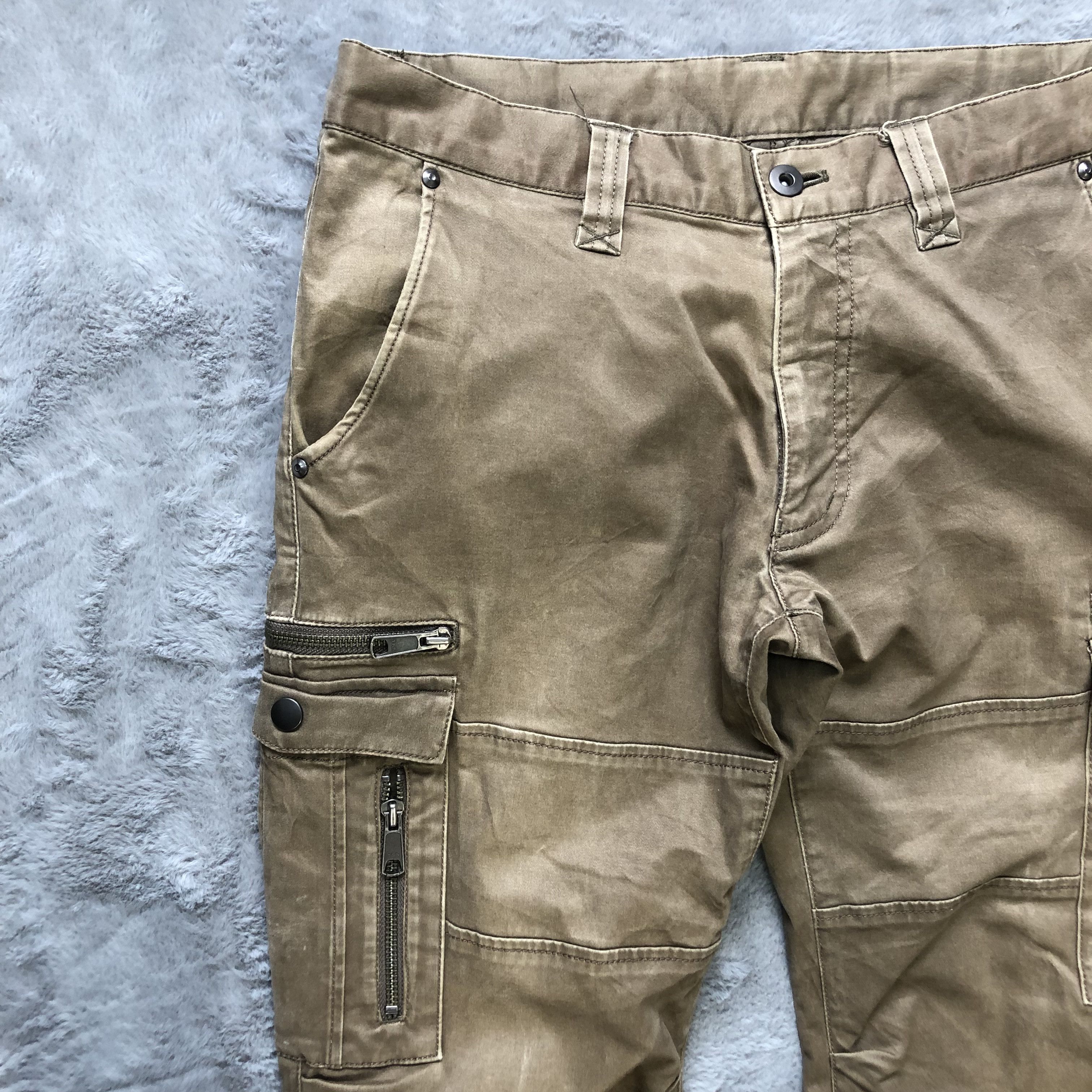 Japanese Brand ELLE HOMME MULTIPOCKET CARGO PANTS #6484-221 Size US 31 - 3 Thumbnail