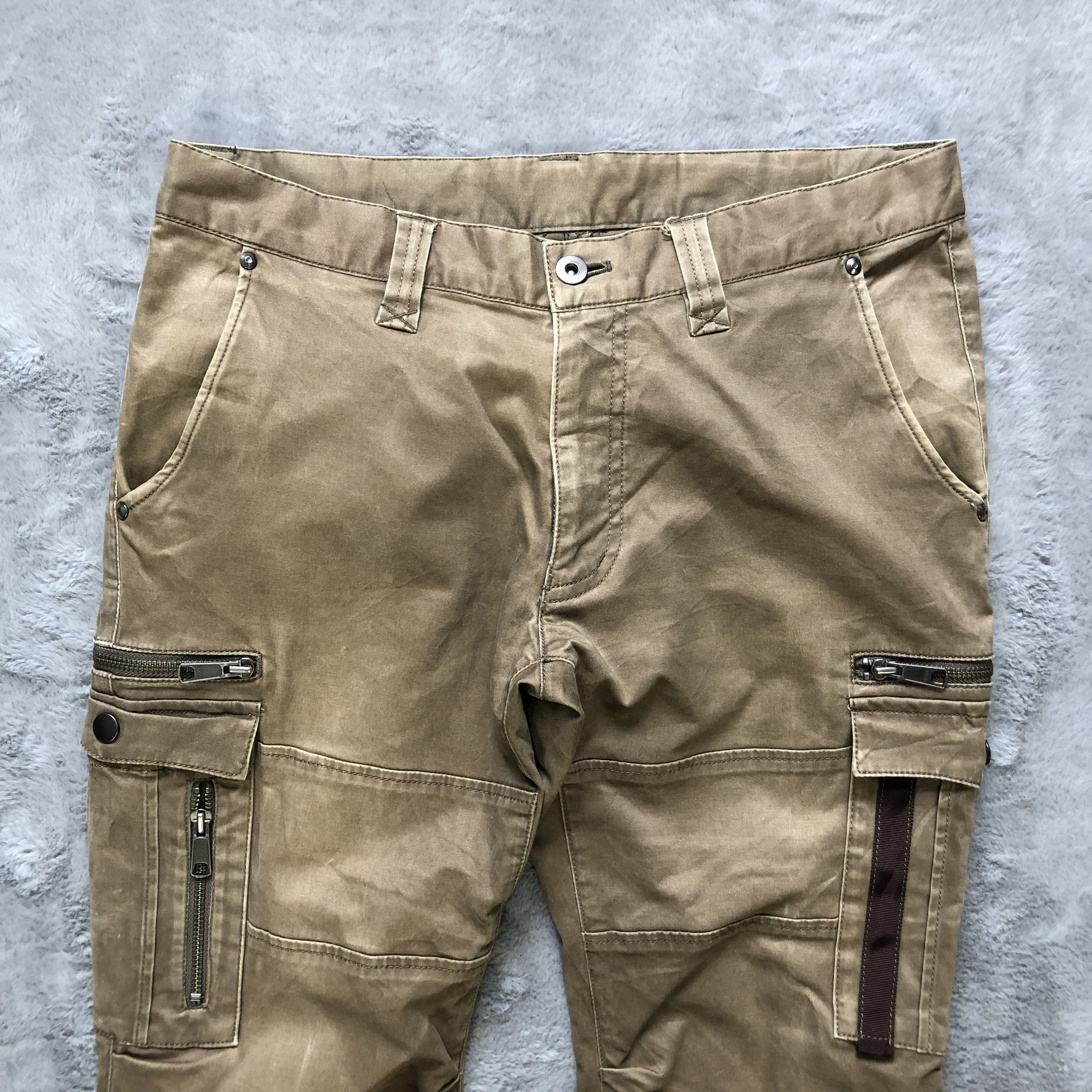 Japanese Brand ELLE HOMME MULTIPOCKET CARGO PANTS #6484-221 Size US 31 - 2 Thumbnail