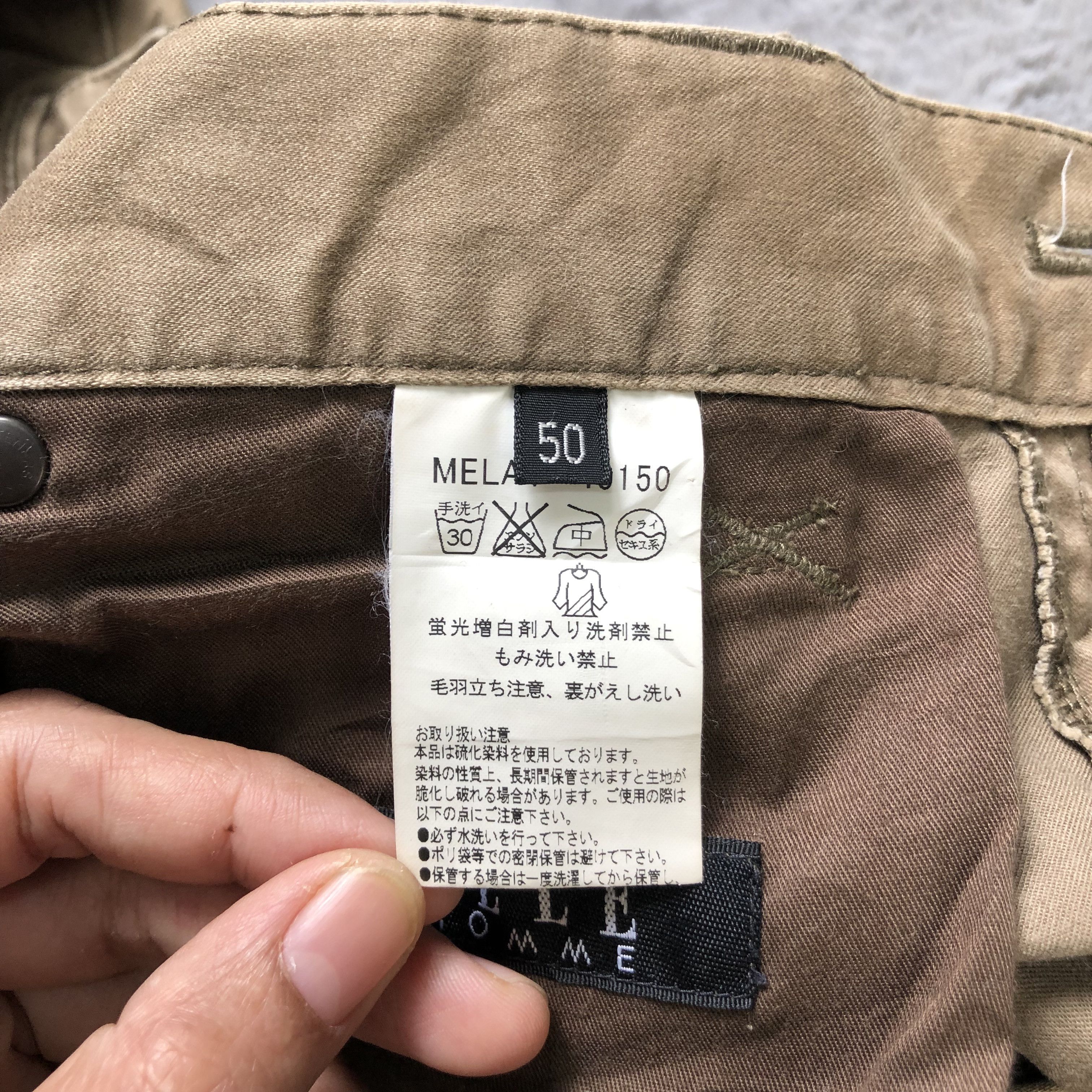 Japanese Brand ELLE HOMME MULTIPOCKET CARGO PANTS #6484-221 Size US 31 - 9 Thumbnail