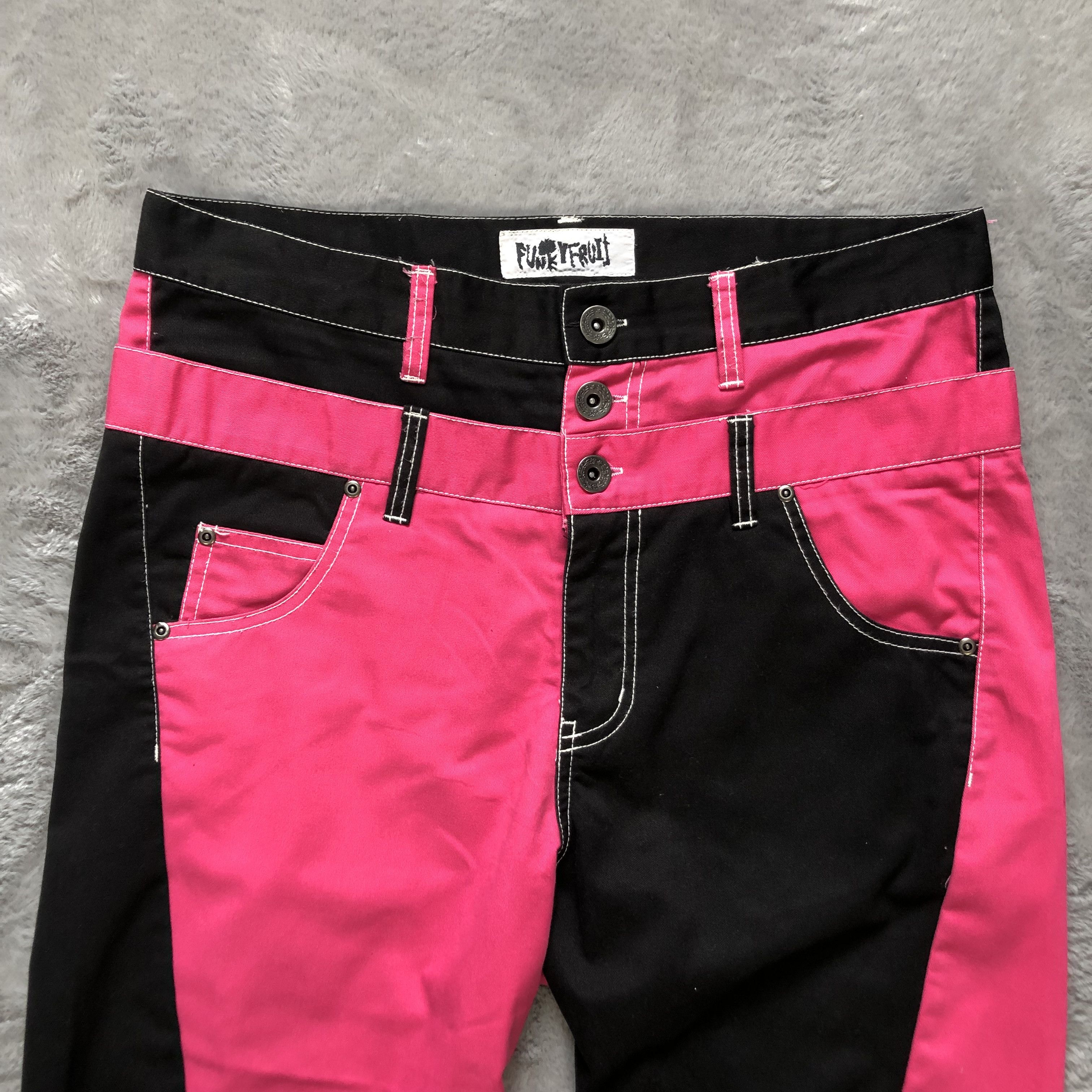 Japanese Brand BLACK PINK HYBRID DOUBLE WAIST STREET FASHION PANT #6481-221 Size US 35 - 5 Thumbnail